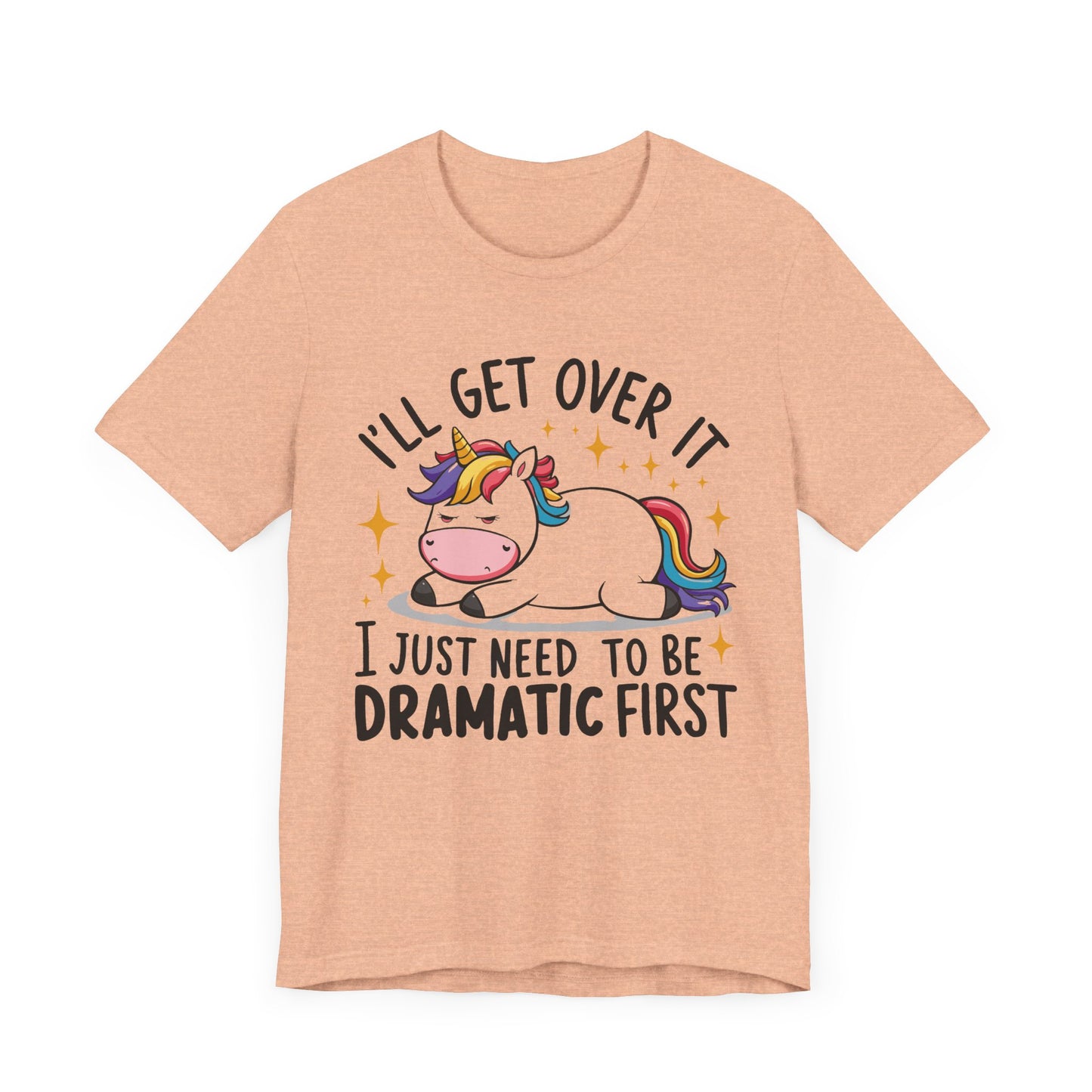 Dramatic Unicorn Tee - Whimsical Humor Shirt for Unicorn Lovers, Fun Gift for Birthdays, Parties, Social Events, Casual Wear
