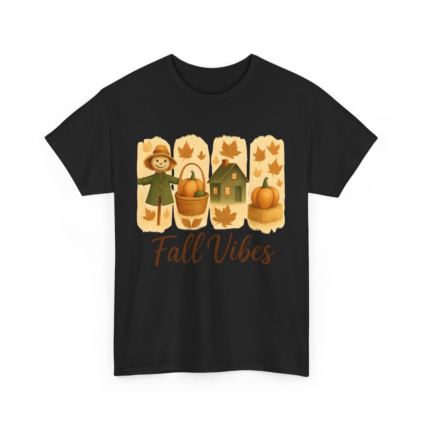 Unisex Fall Vibes Tee, Cozy Autumn Shirt, Seasonal Casual Wear, Pumpkin Patch Gift, Harvest Festival Apparel
