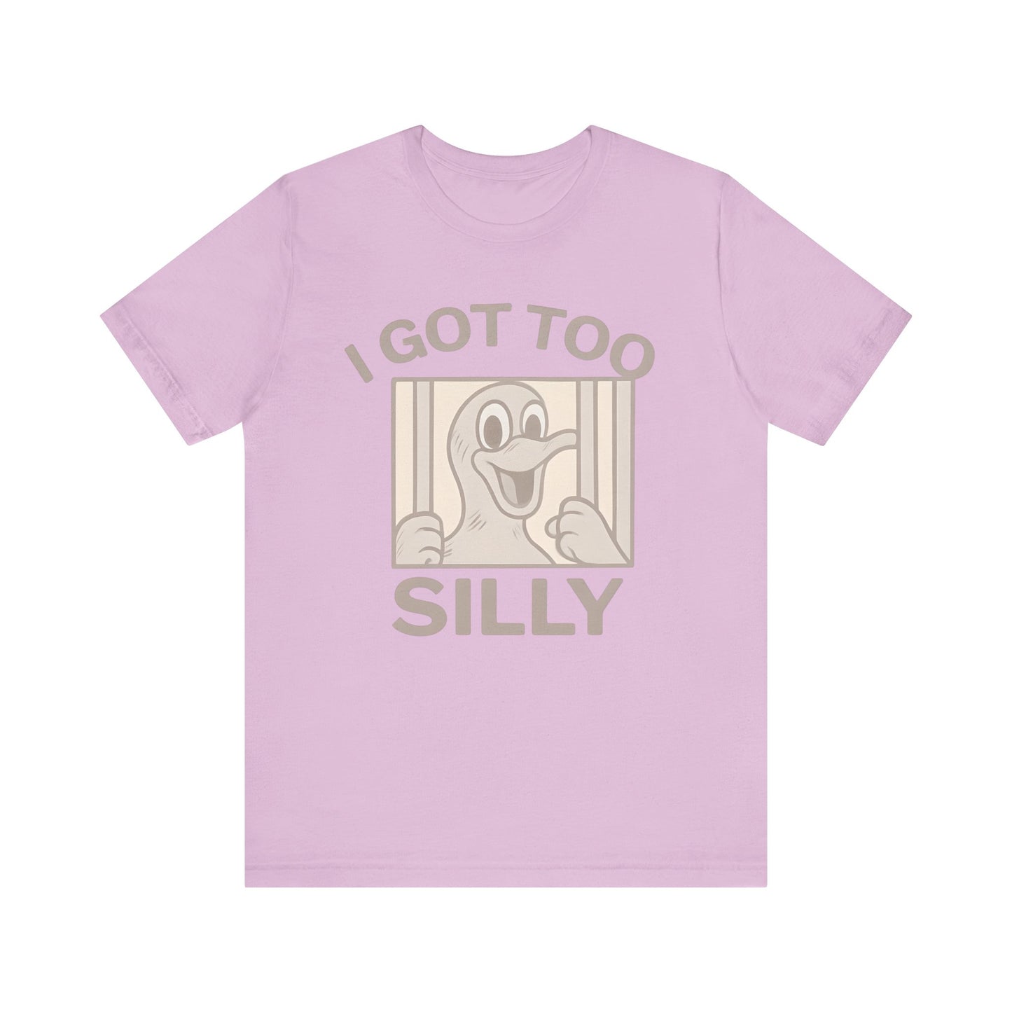 Silly Duck Graphic Tee, Funny T-Shirt for Casual Wear, Gift for Friends, Family Humor Shirt, Birthday Gift, Unisex Apparel