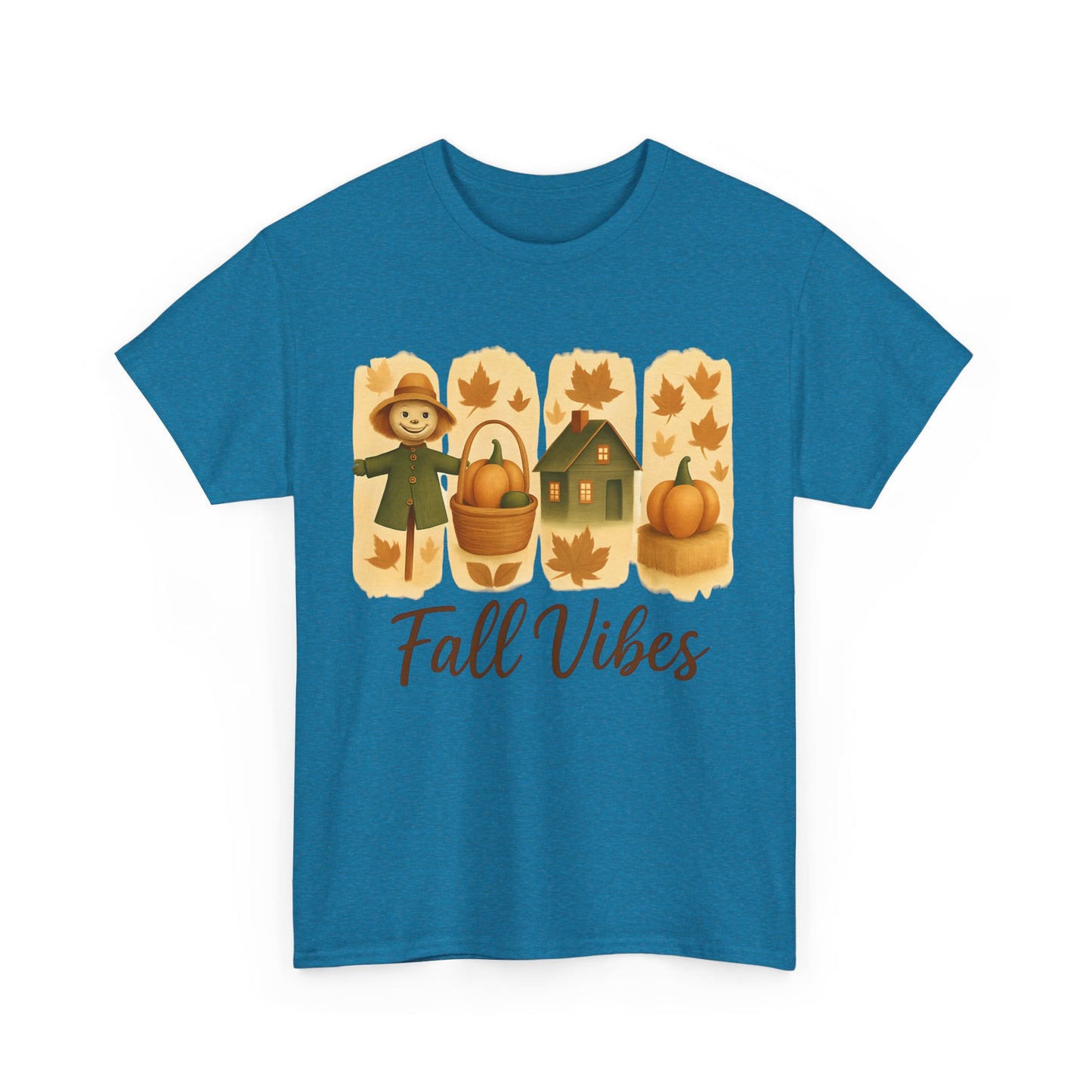 Unisex Fall Vibes Tee, Cozy Autumn Shirt, Seasonal Casual Wear, Pumpkin Patch Gift, Harvest Festival Apparel