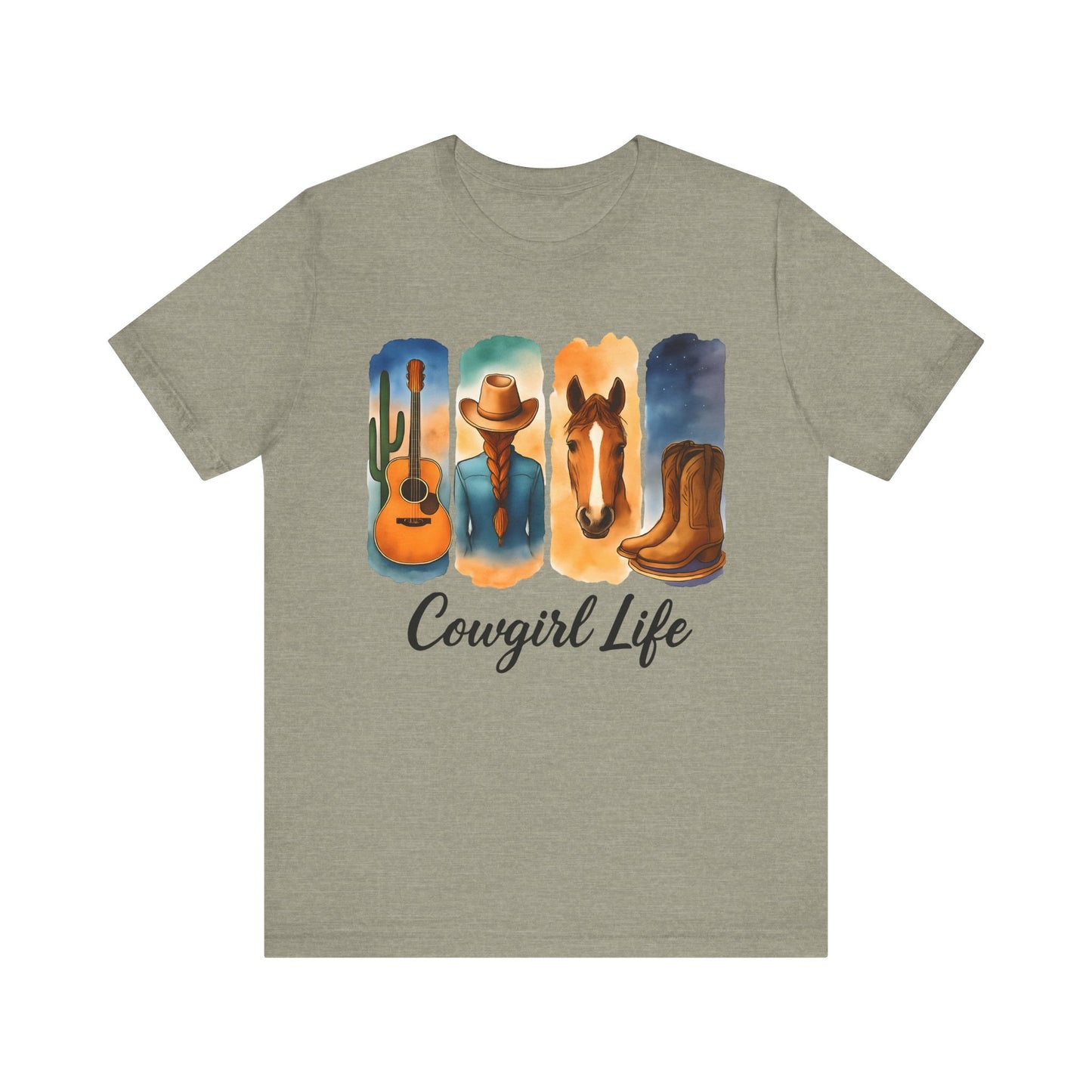Cowgirl Life - Western Style Shirt, Cowboy Aesthetic Apparel, Country Music Tee, Gift for Cowgirls, Farm Lover T-Shirt