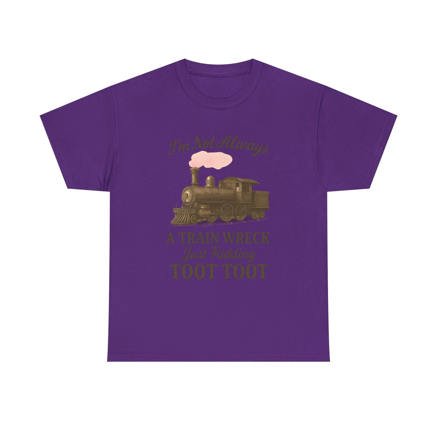 Playful Train Wreck Tee, Humorous Unisex T-Shirt, Fun Gift for Train Lovers, , Casual Wear