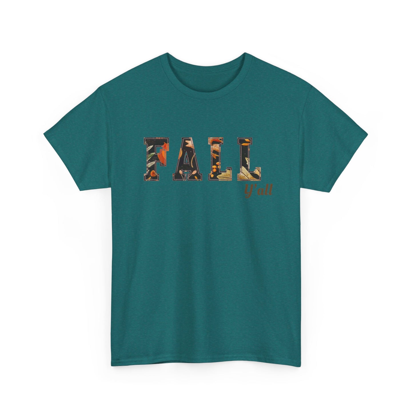 Autumn Vibes Unisex Heavy Cotton Tee - Fall Y'all Shirt, Casual Wear, Seasonal Tee
