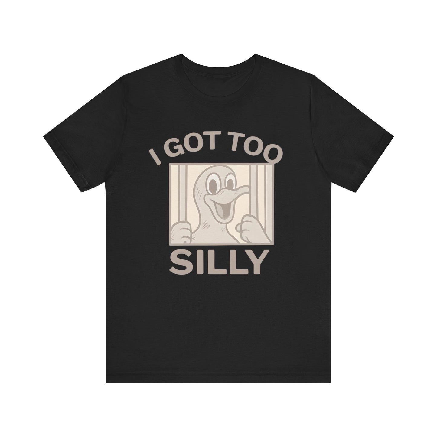 Silly Duck Graphic Tee, Funny T-Shirt for Casual Wear, Gift for Friends, Family Humor Shirt, Birthday Gift, Unisex Apparel