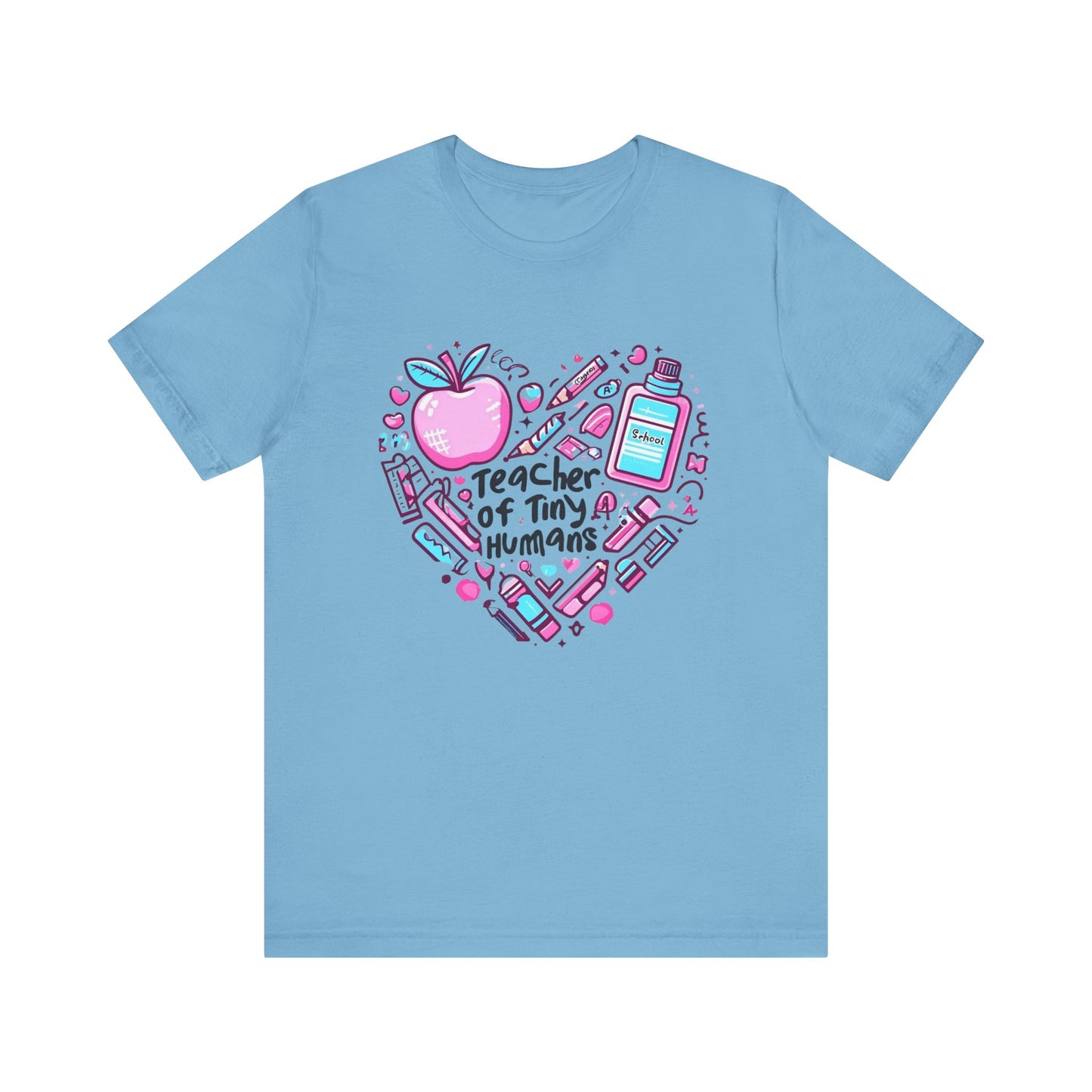 Teacher Heart Graphic Tee, Unisex Teacher Shirt, Gift for Educators, Back to School, Teacher Appreciation, Cute Teacher Outfit
