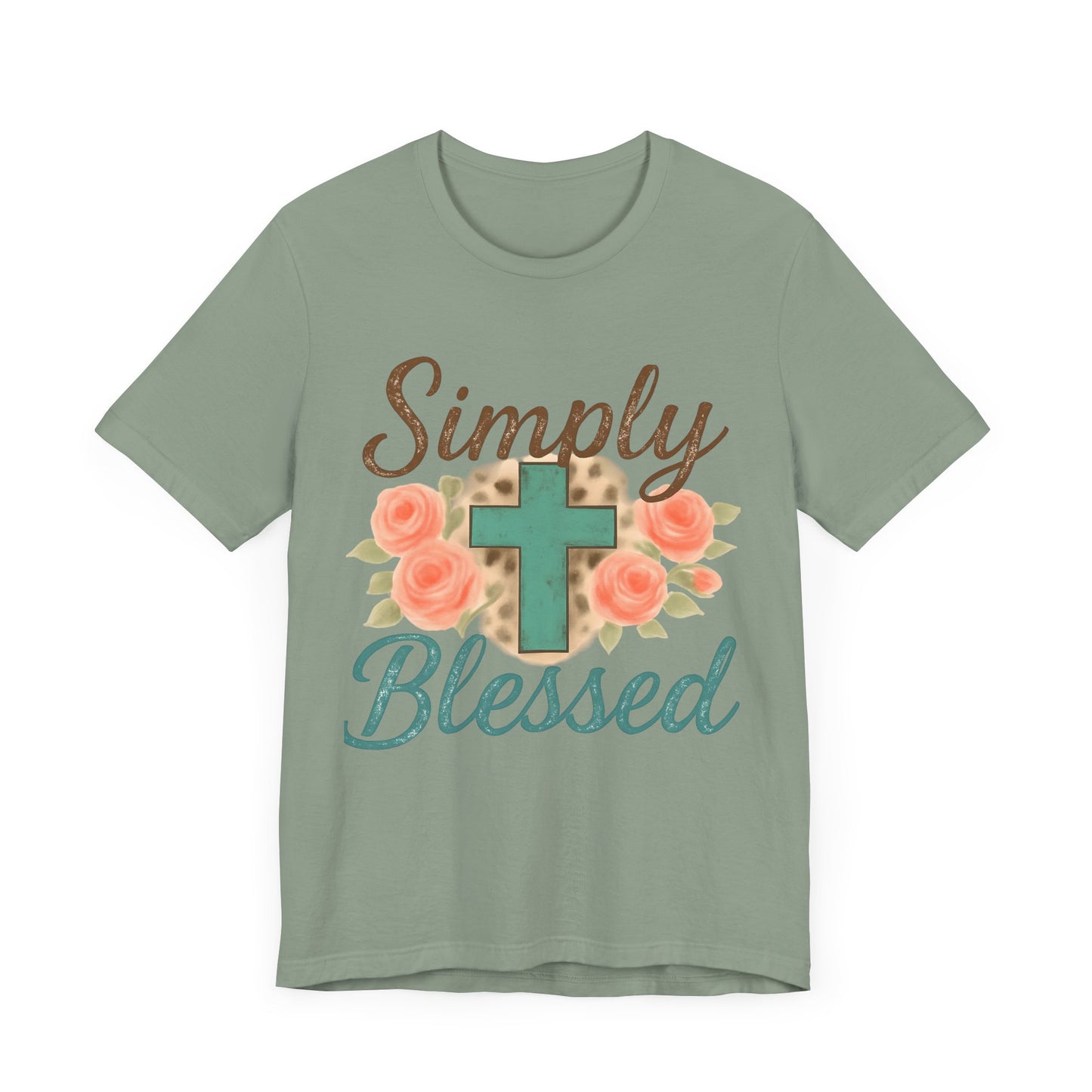 Simply Blessed Unisex Tee, Inspirational T-Shirt, Faith-Based Apparel, Christian Gift, Casual Comfortable Top