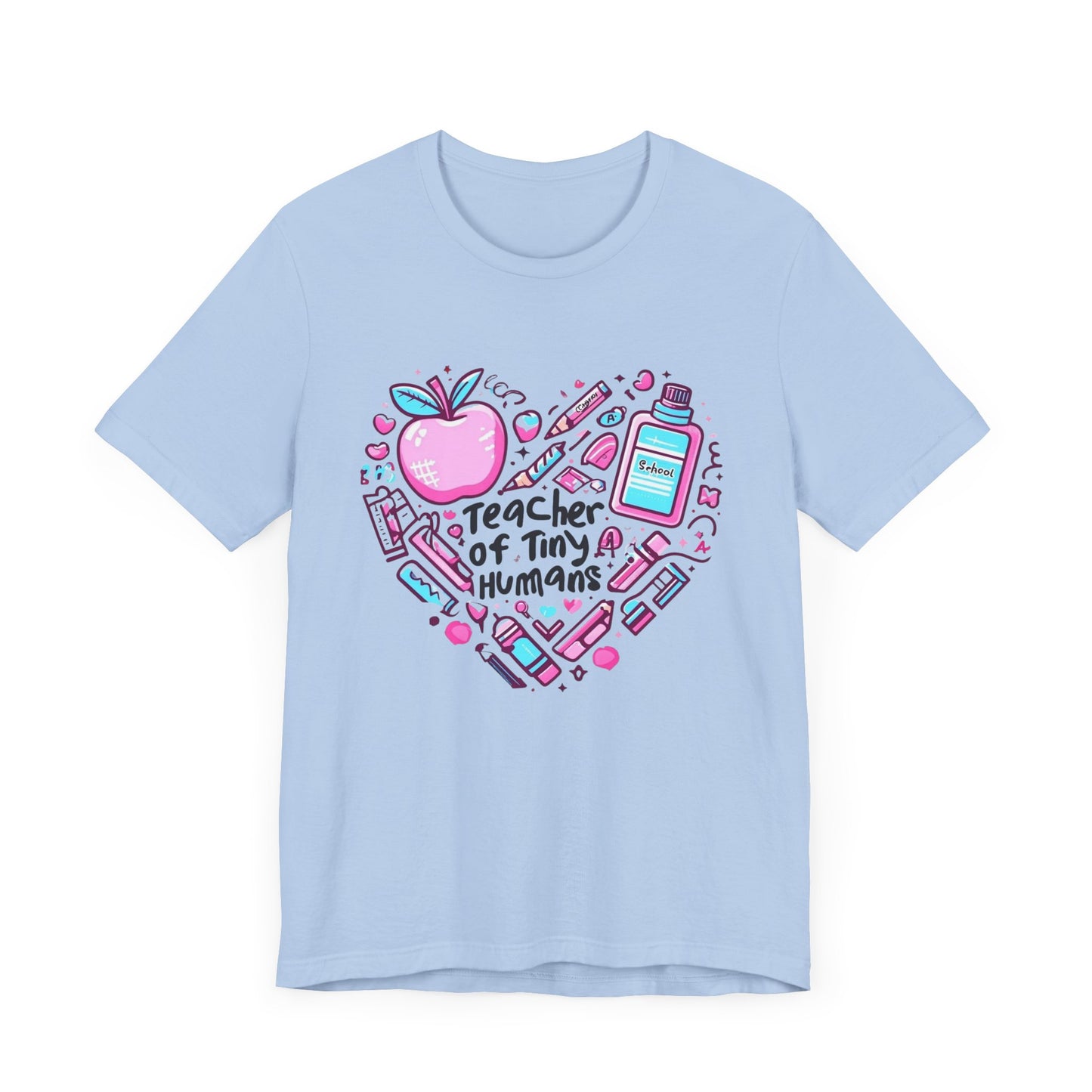 Teacher Heart Graphic Tee, Unisex Teacher Shirt, Gift for Educators, Back to School, Teacher Appreciation, Cute Teacher Outfit