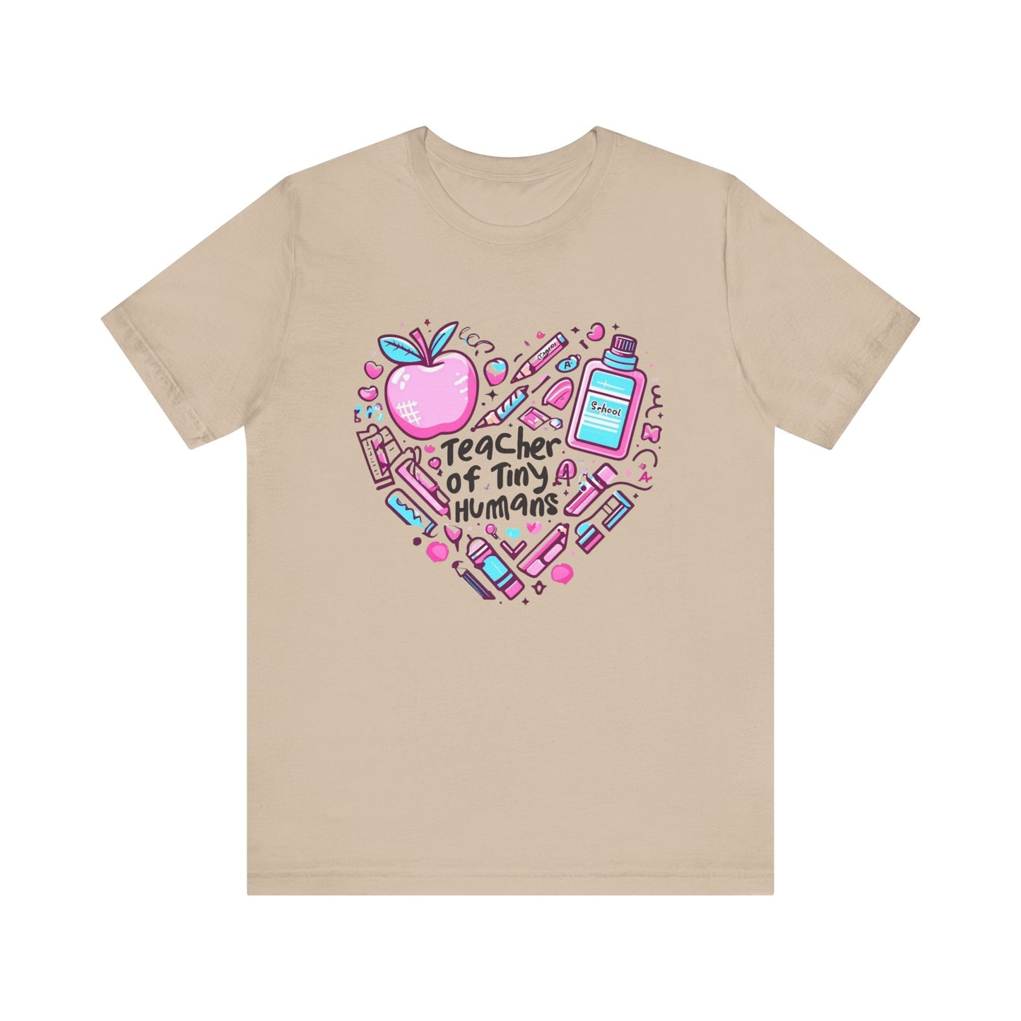 Teacher Heart Graphic Tee, Unisex Teacher Shirt, Gift for Educators, Back to School, Teacher Appreciation, Cute Teacher Outfit