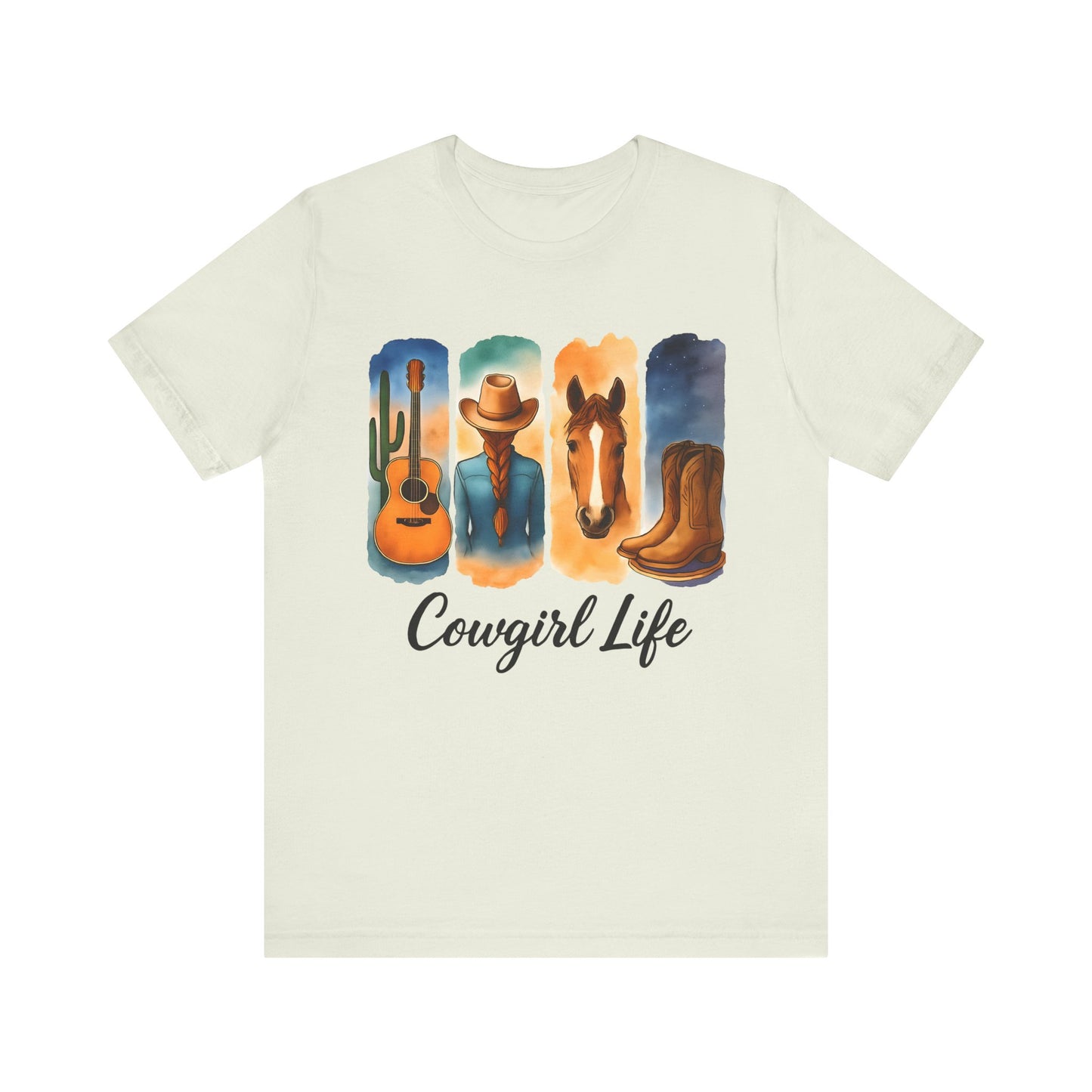 Cowgirl Life - Western Style Shirt, Cowboy Aesthetic Apparel, Country Music Tee, Gift for Cowgirls, Farm Lover T-Shirt
