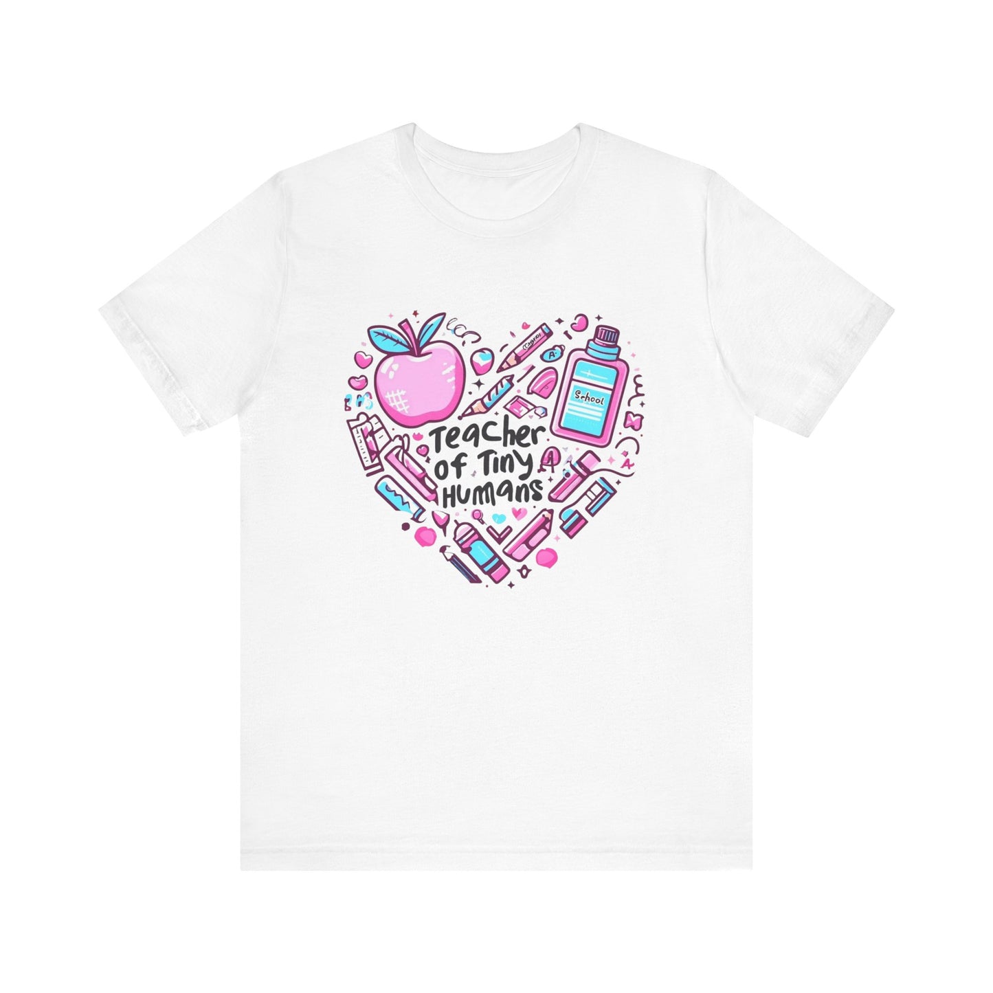 Teacher Heart Graphic Tee, Unisex Teacher Shirt, Gift for Educators, Back to School, Teacher Appreciation, Cute Teacher Outfit