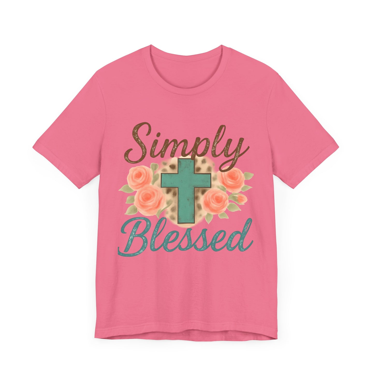Simply Blessed Unisex Tee, Inspirational T-Shirt, Faith-Based Apparel, Christian Gift, Casual Comfortable Top