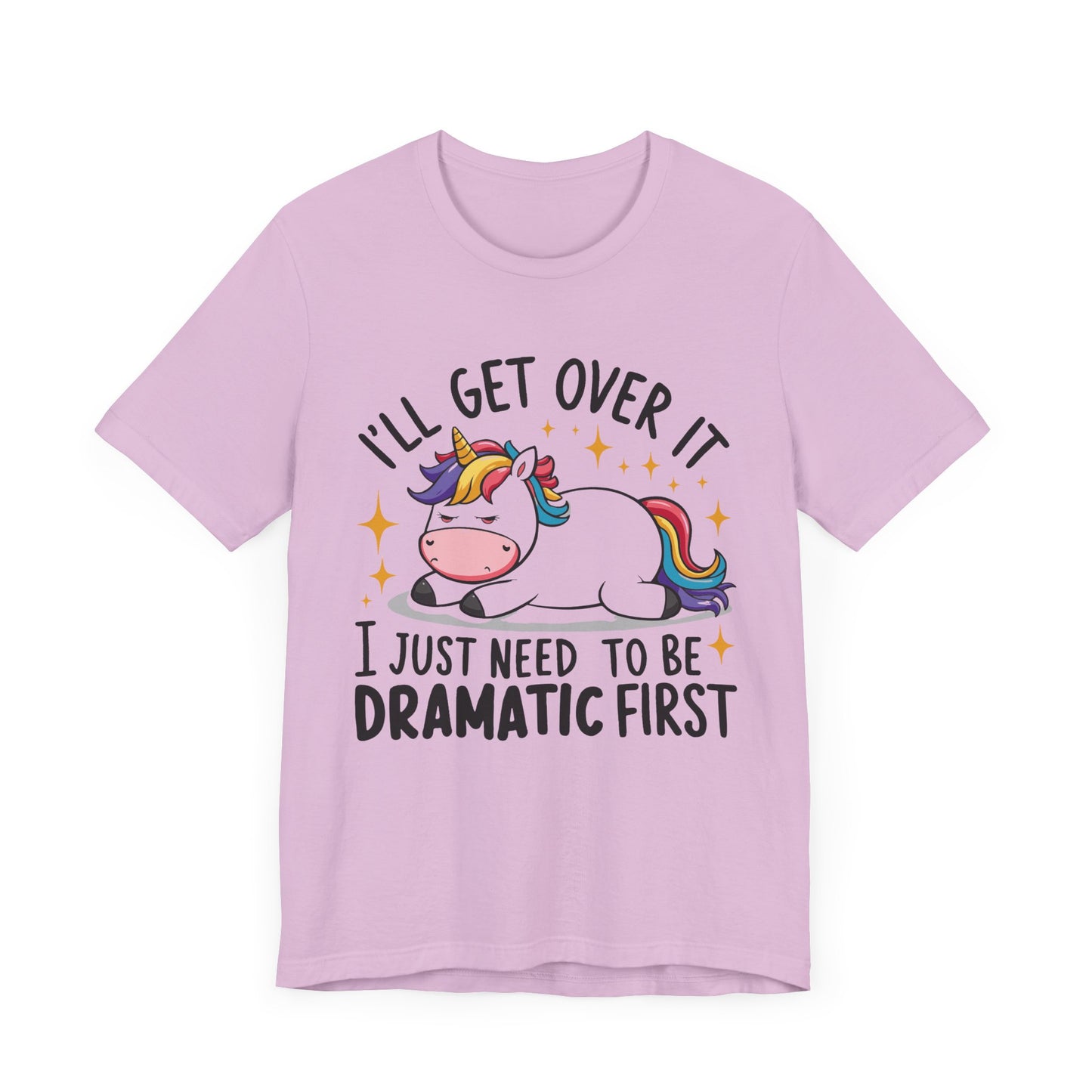 Dramatic Unicorn Tee - Whimsical Humor Shirt for Unicorn Lovers, Fun Gift for Birthdays, Parties, Social Events, Casual Wear
