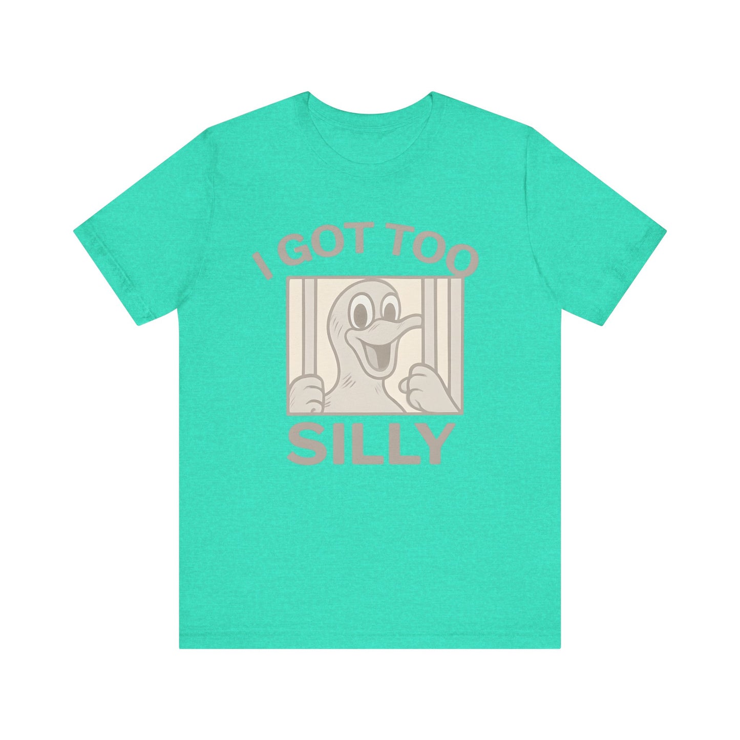 Silly Duck Graphic Tee, Funny T-Shirt for Casual Wear, Gift for Friends, Family Humor Shirt, Birthday Gift, Unisex Apparel