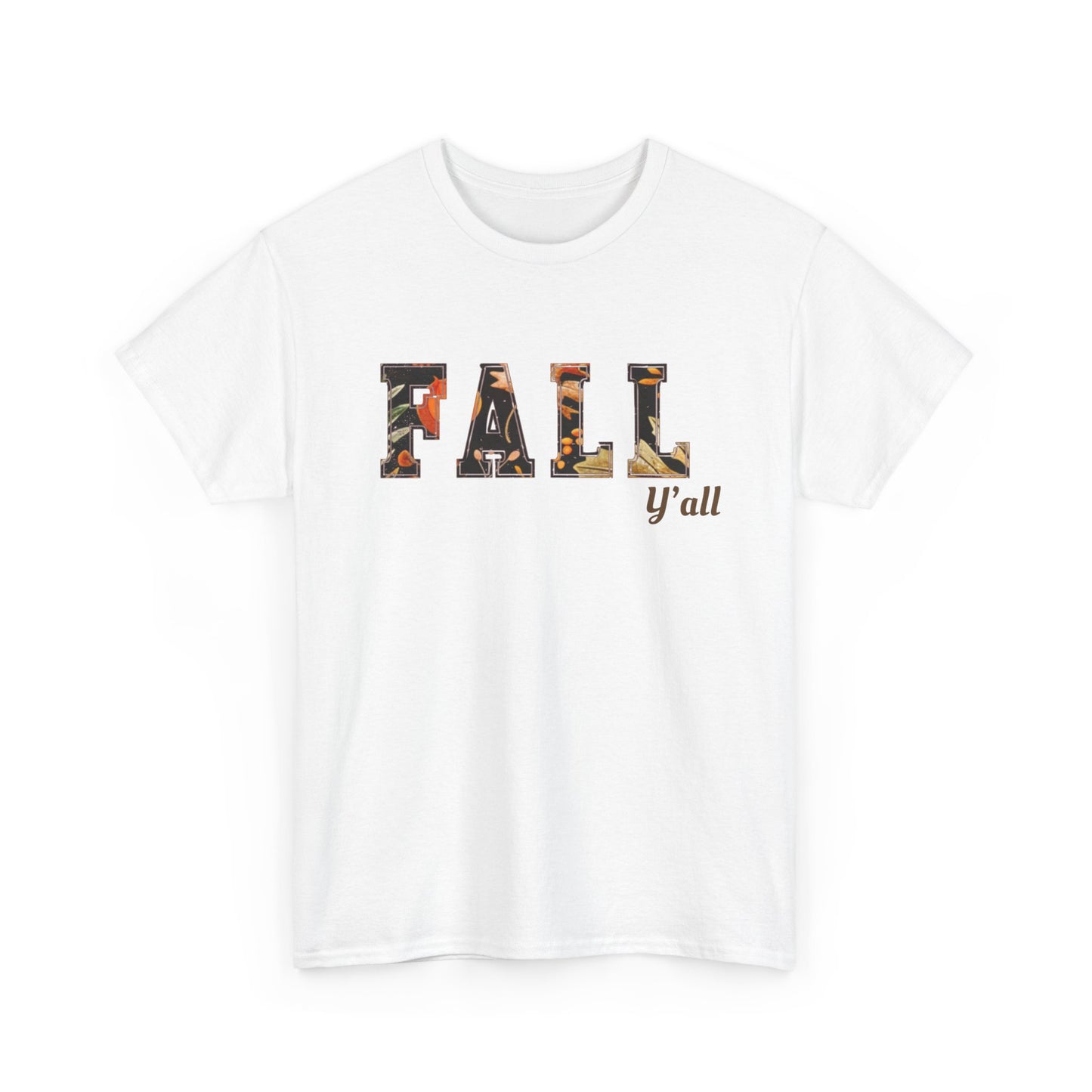 Autumn Vibes Unisex Heavy Cotton Tee - Fall Y'all Shirt, Casual Wear, Seasonal Tee