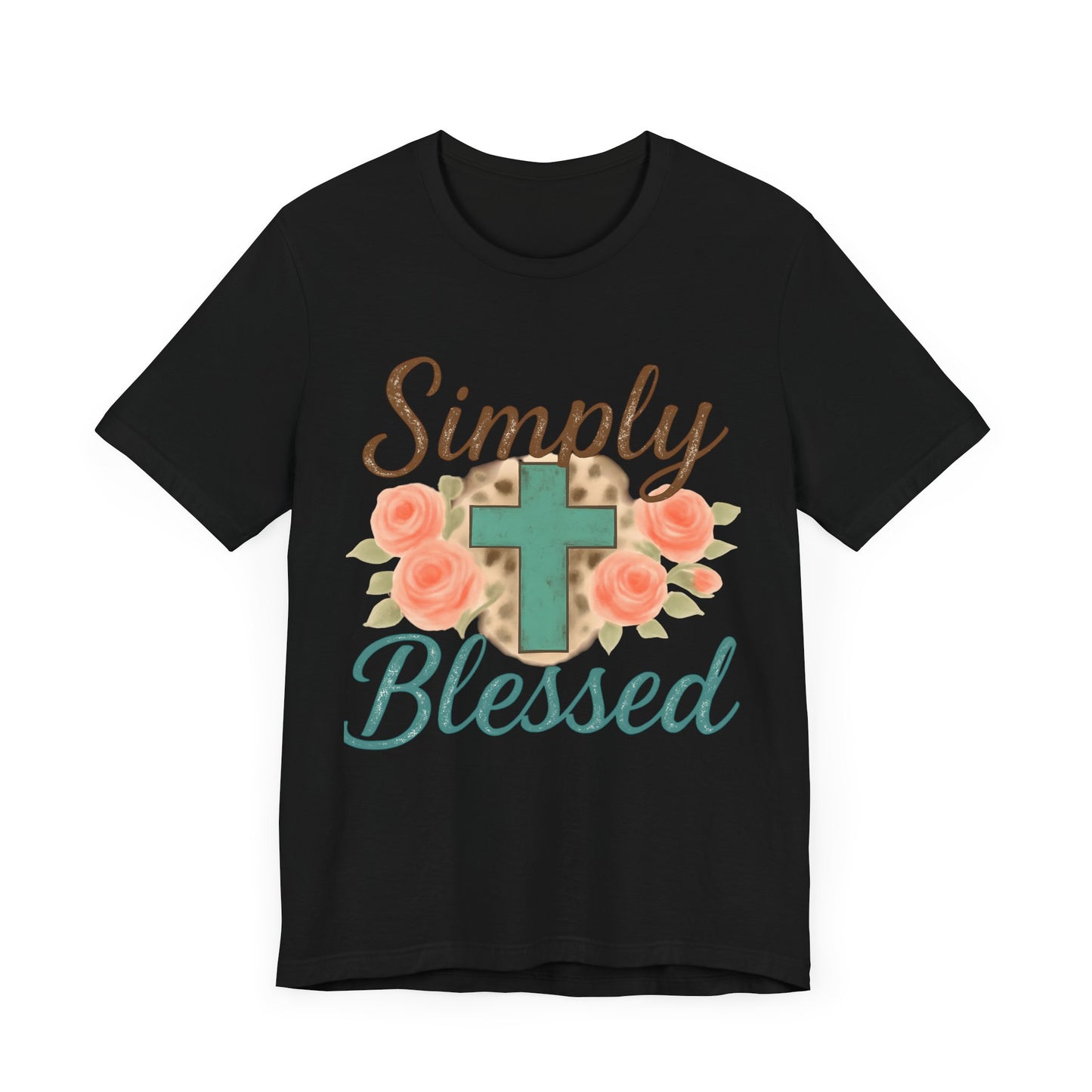 Simply Blessed Unisex Tee, Inspirational T-Shirt, Faith-Based Apparel, Christian Gift, Casual Comfortable Top