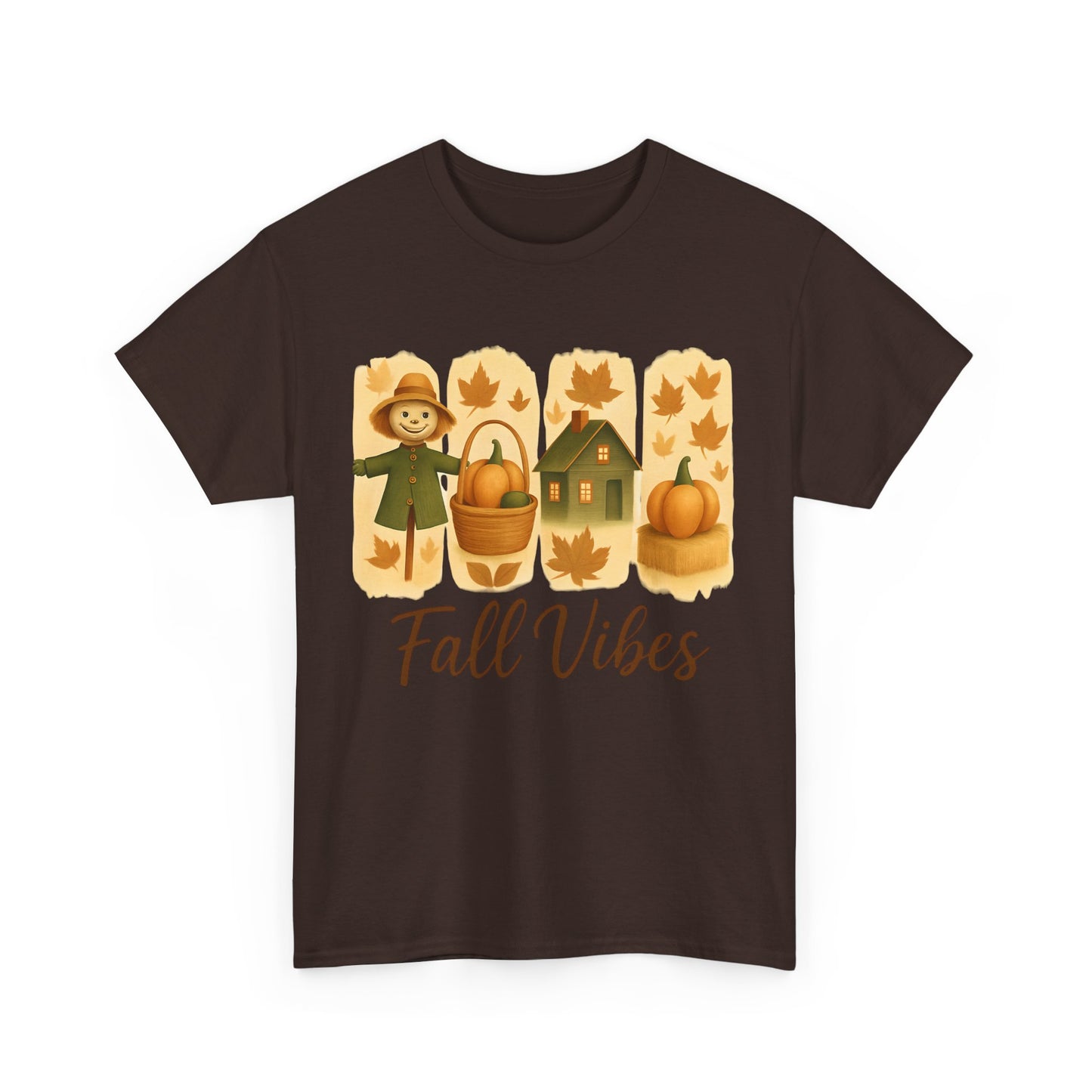 Unisex Fall Vibes Tee, Cozy Autumn Shirt, Seasonal Casual Wear, Pumpkin Patch Gift, Harvest Festival Apparel
