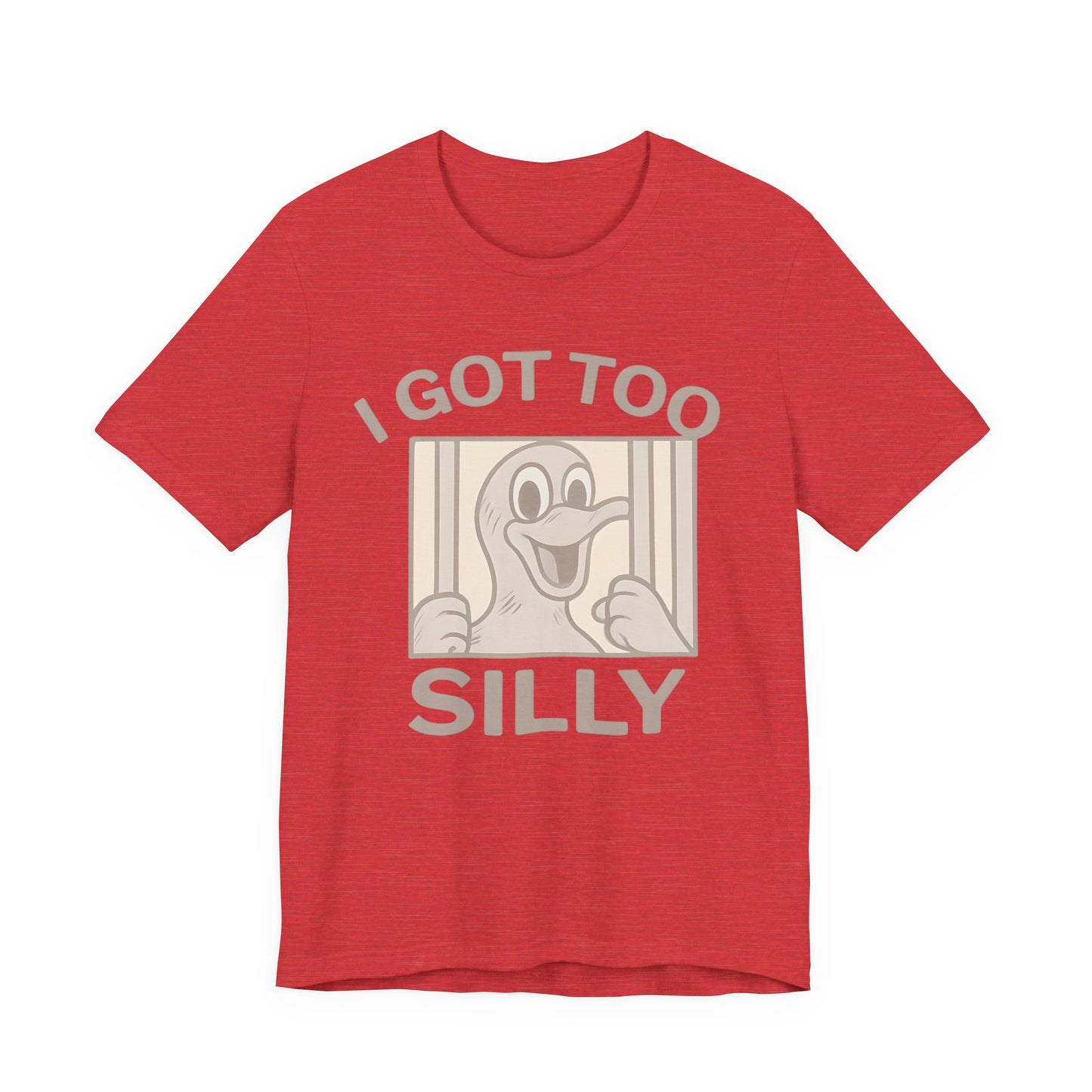 Silly Duck Graphic Tee, Funny T-Shirt for Casual Wear, Gift for Friends, Family Humor Shirt, Birthday Gift, Unisex Apparel