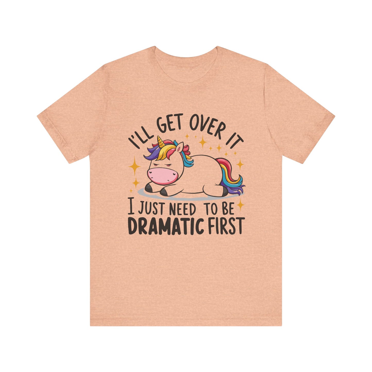 Dramatic Unicorn Tee - Whimsical Humor Shirt for Unicorn Lovers, Fun Gift for Birthdays, Parties, Social Events, Casual Wear