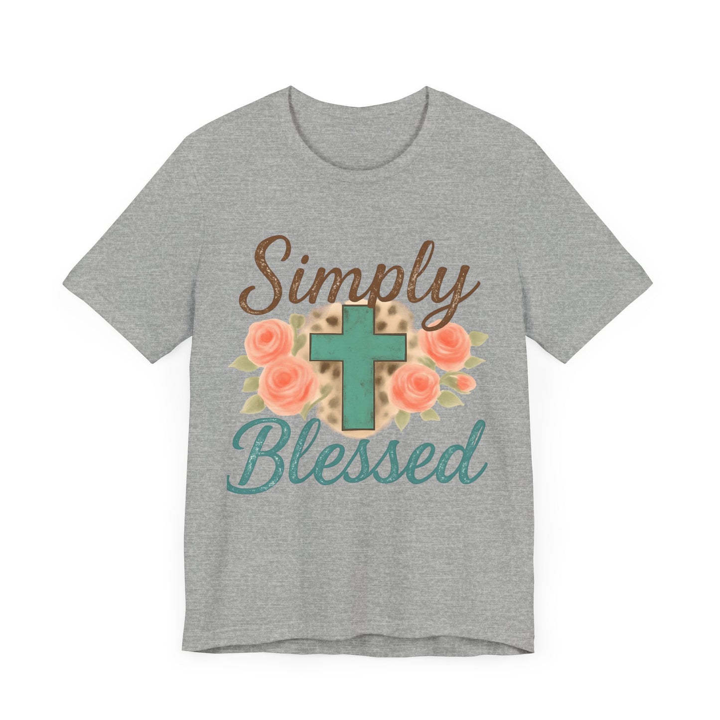 Simply Blessed Unisex Tee, Inspirational T-Shirt, Faith-Based Apparel, Christian Gift, Casual Comfortable Top
