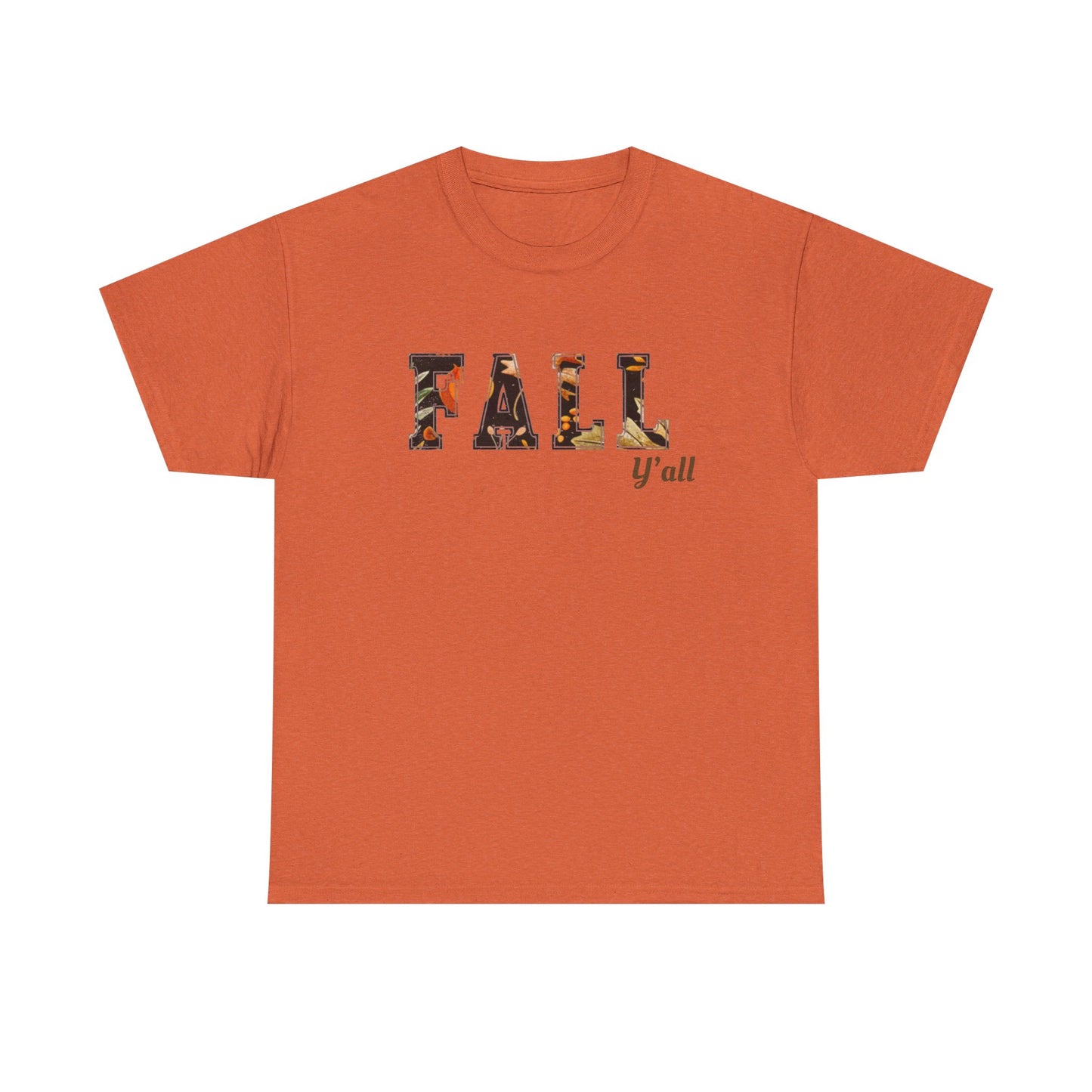 Autumn Vibes Unisex Heavy Cotton Tee - Fall Y'all Shirt, Casual Wear, Seasonal Tee