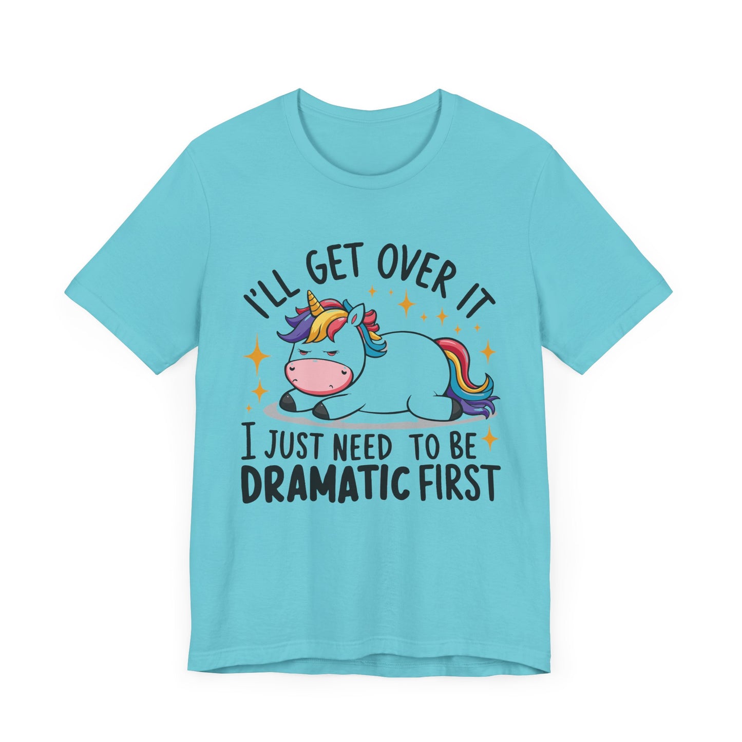 Dramatic Unicorn Tee - Whimsical Humor Shirt for Unicorn Lovers, Fun Gift for Birthdays, Parties, Social Events, Casual Wear