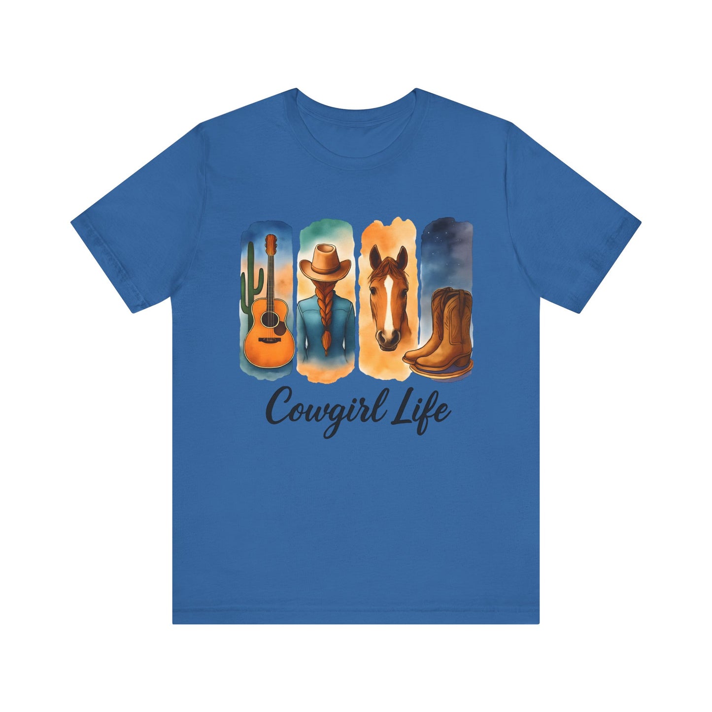 Cowgirl Life - Western Style Shirt, Cowboy Aesthetic Apparel, Country Music Tee, Gift for Cowgirls, Farm Lover T-Shirt