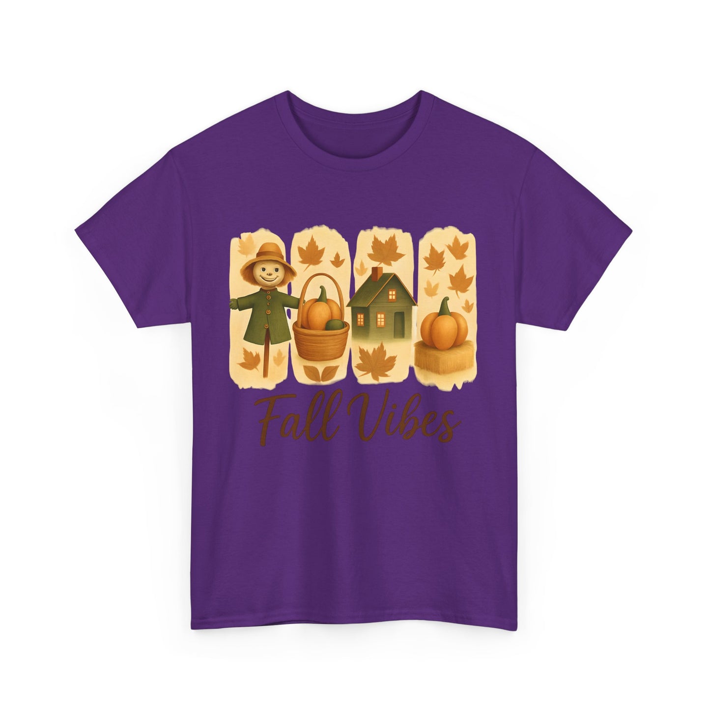 Unisex Fall Vibes Tee, Cozy Autumn Shirt, Seasonal Casual Wear, Pumpkin Patch Gift, Harvest Festival Apparel