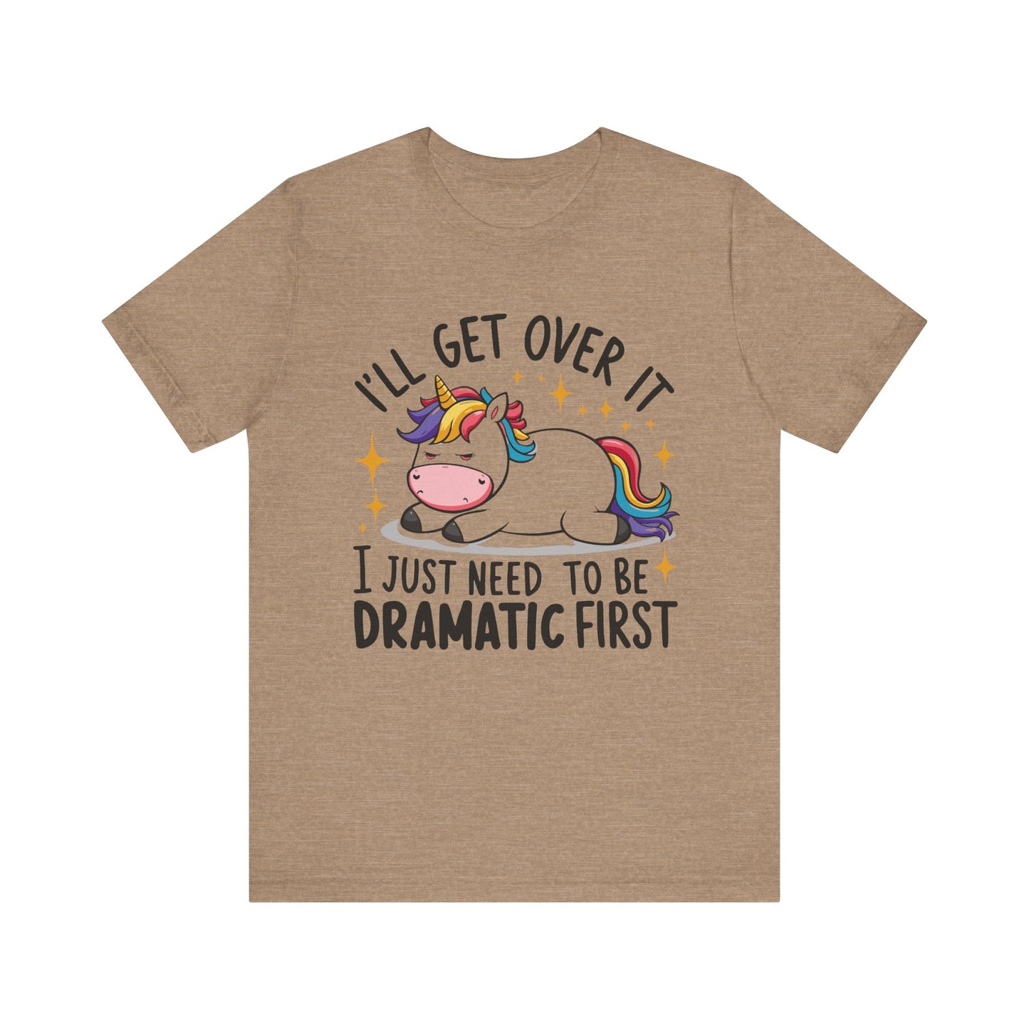 Dramatic Unicorn Tee - Whimsical Humor Shirt for Unicorn Lovers, Fun Gift for Birthdays, Parties, Social Events, Casual Wear