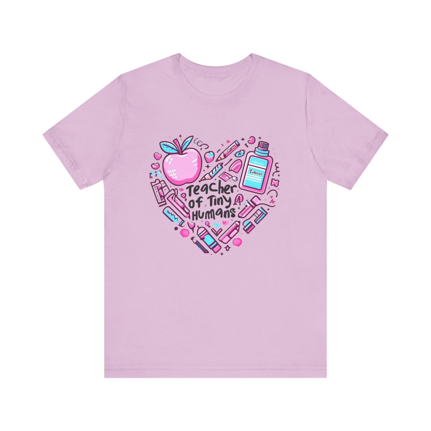 Teacher Heart Graphic Tee, Unisex Teacher Shirt, Gift for Educators, Back to School, Teacher Appreciation, Cute Teacher Outfit