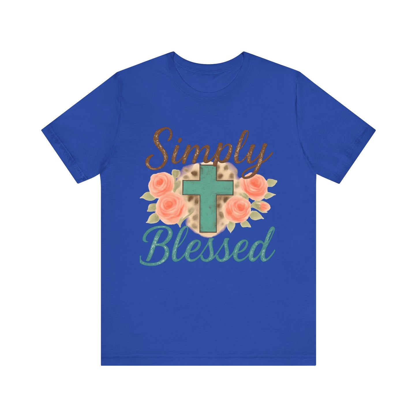 Simply Blessed Unisex Tee, Inspirational T-Shirt, Faith-Based Apparel, Christian Gift, Casual Comfortable Top