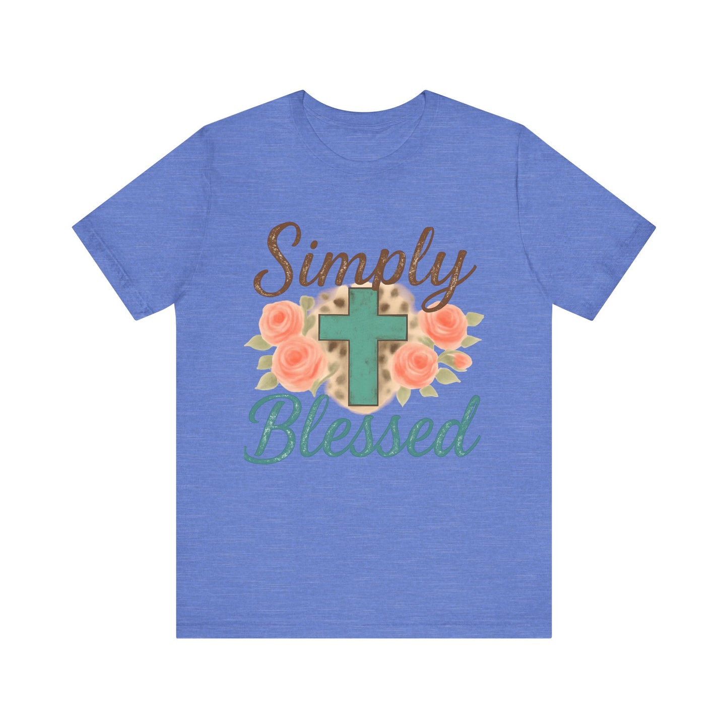Simply Blessed Unisex Tee, Inspirational T-Shirt, Faith-Based Apparel, Christian Gift, Casual Comfortable Top