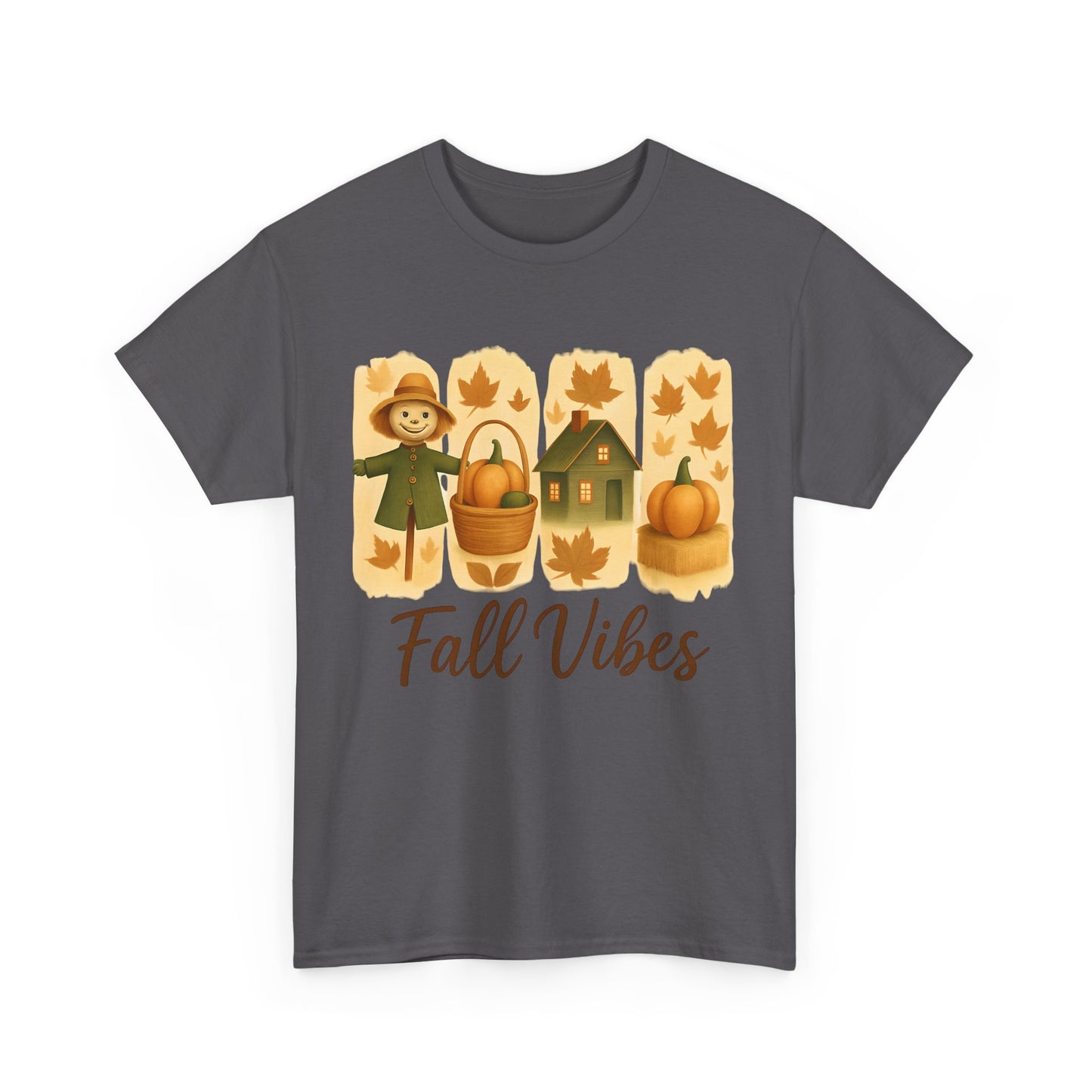 Unisex Fall Vibes Tee, Cozy Autumn Shirt, Seasonal Casual Wear, Pumpkin Patch Gift, Harvest Festival Apparel