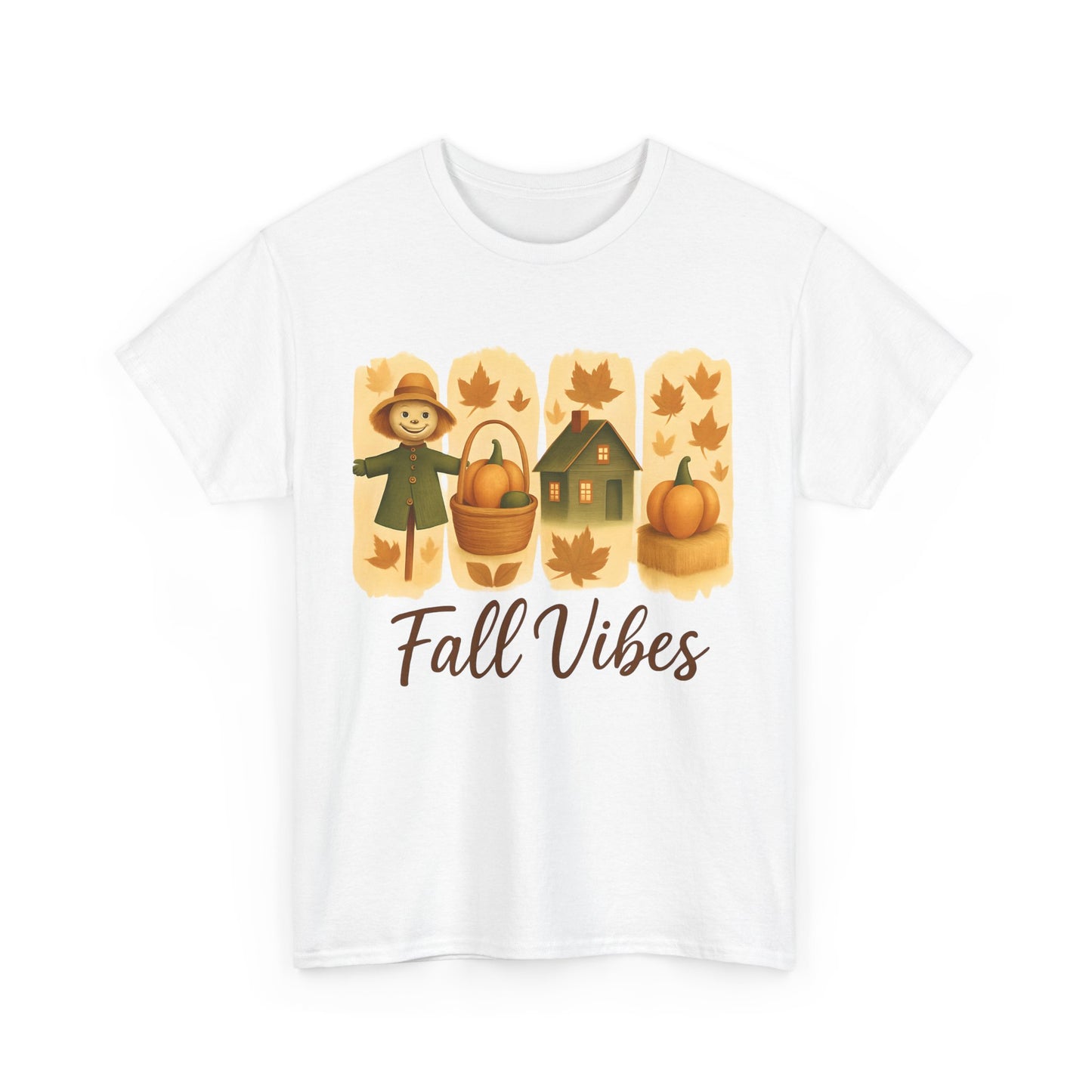 Unisex Fall Vibes Tee, Cozy Autumn Shirt, Seasonal Casual Wear, Pumpkin Patch Gift, Harvest Festival Apparel