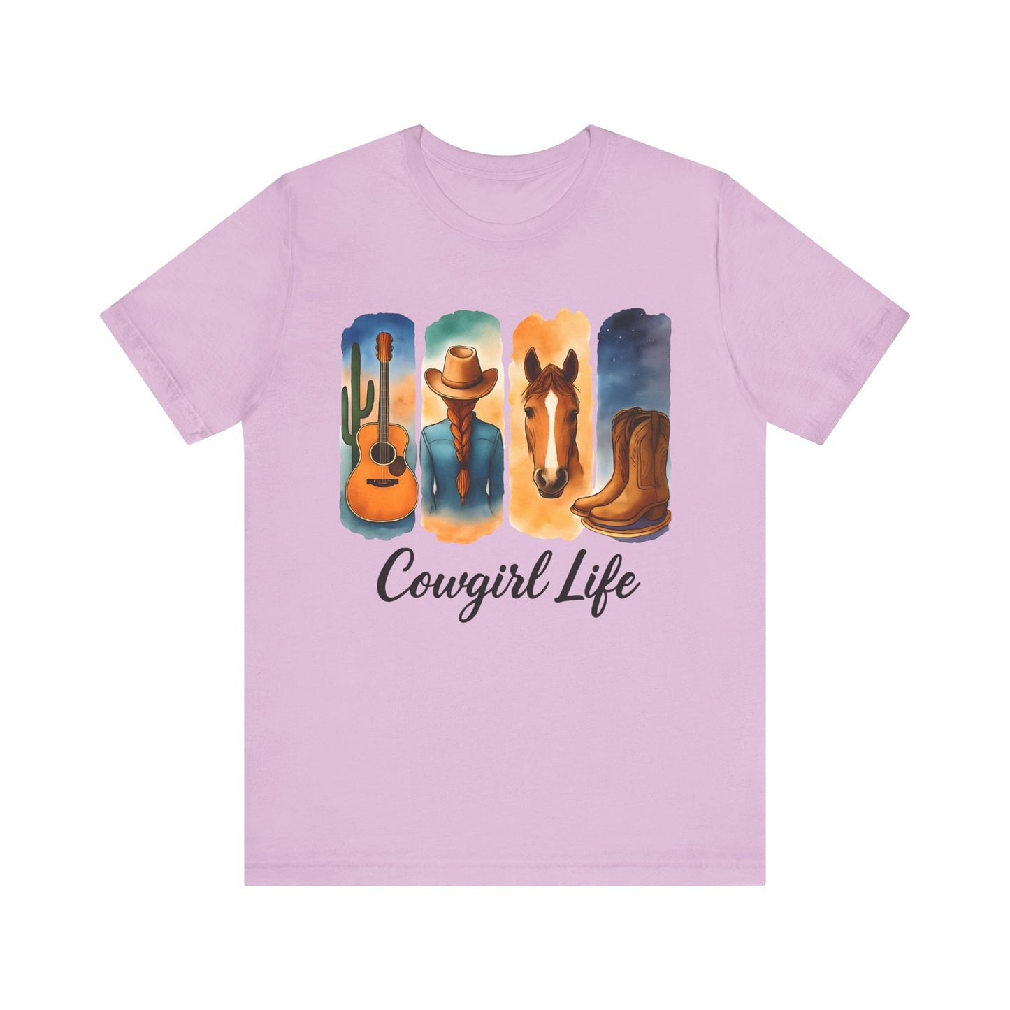 Cowgirl Life - Western Style Shirt, Cowboy Aesthetic Apparel, Country Music Tee, Gift for Cowgirls, Farm Lover T-Shirt