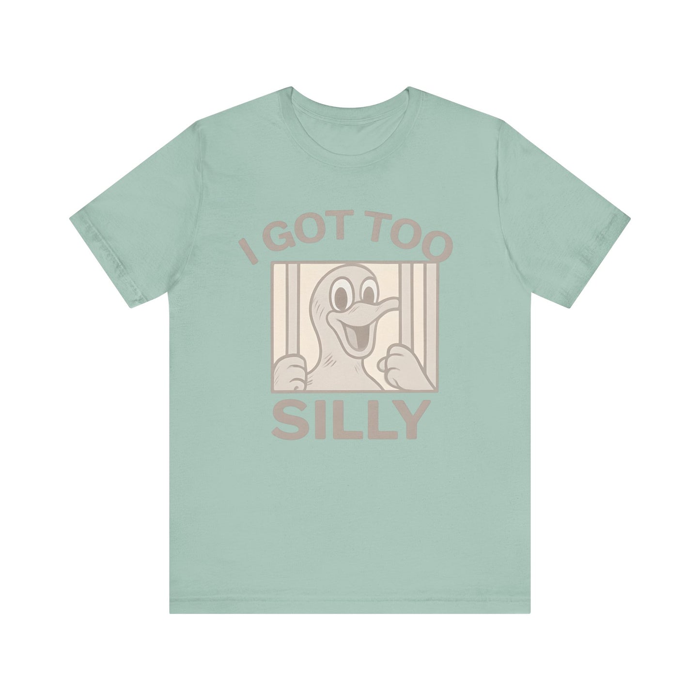 Silly Duck Graphic Tee, Funny T-Shirt for Casual Wear, Gift for Friends, Family Humor Shirt, Birthday Gift, Unisex Apparel