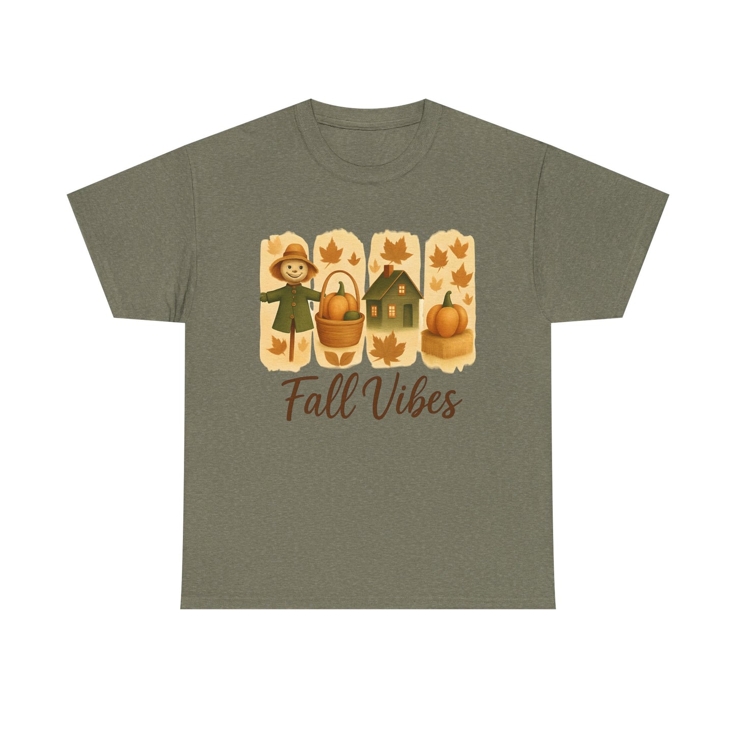 Unisex Fall Vibes Tee, Cozy Autumn Shirt, Seasonal Casual Wear, Pumpkin Patch Gift, Harvest Festival Apparel