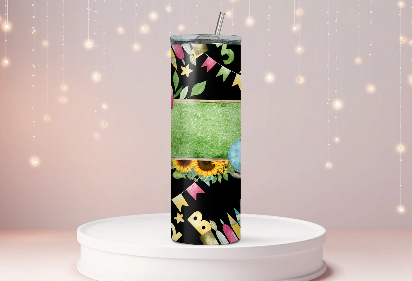 Teacher Chalk Board Tumbler