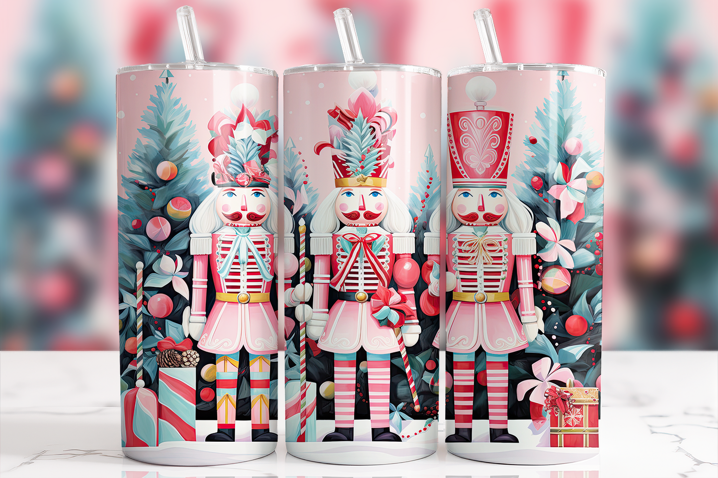 Pink Christmas Nutcracker