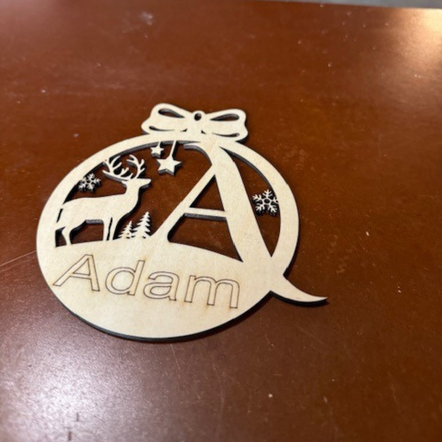 Personalized Letter with Name Ornament