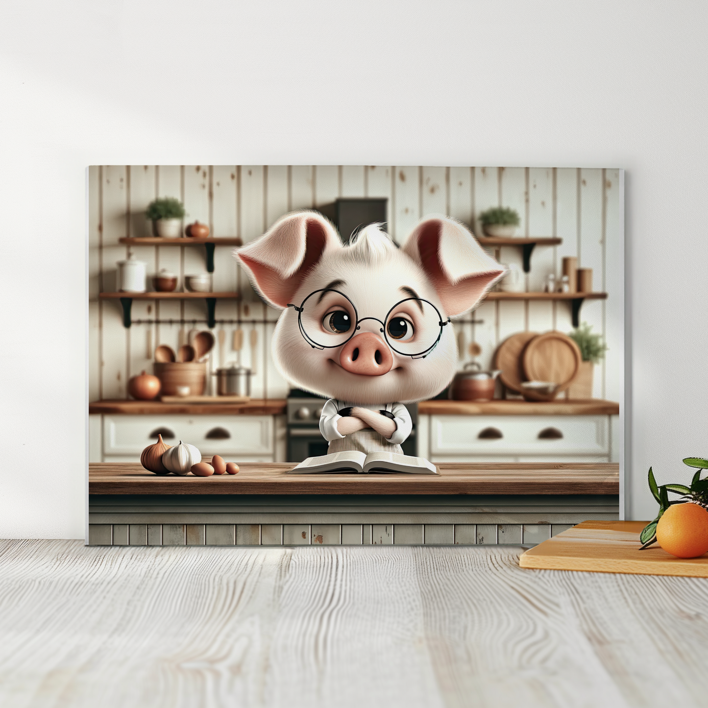 Bookish Pig Cutting Board
