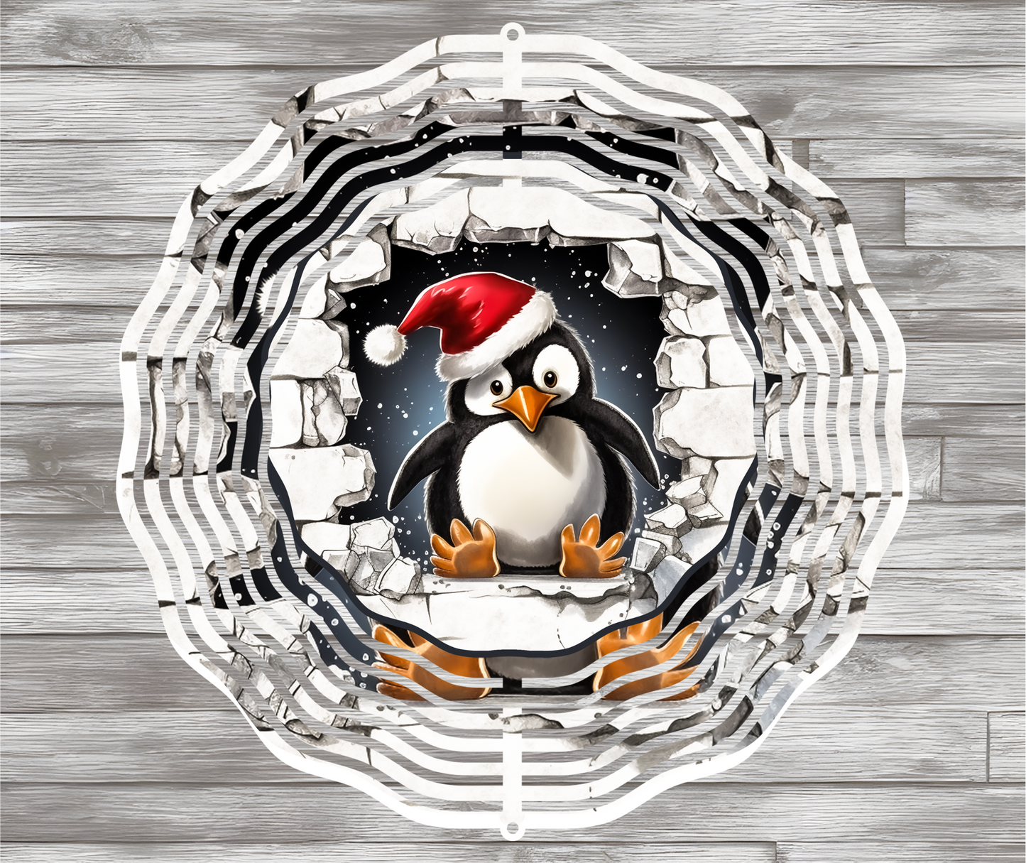 Penguin Christmas Windspinner
