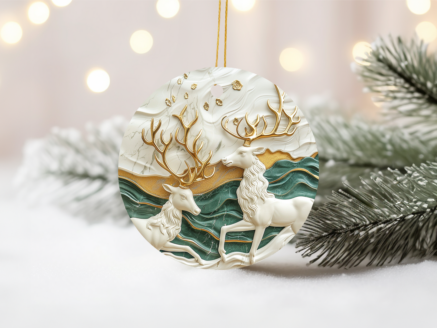 Fancy Reindeer Ornament