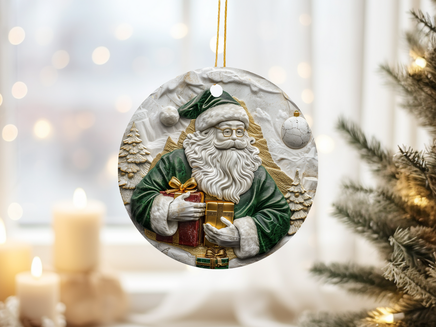 Classic Santa Ornament