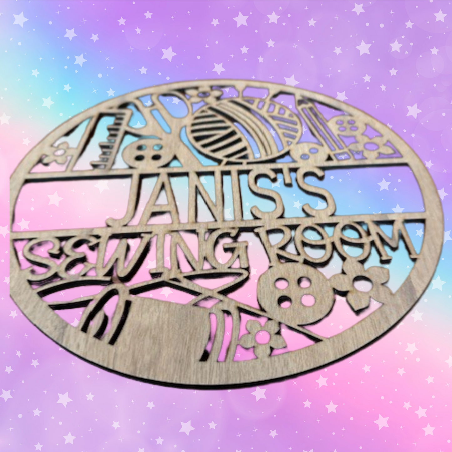 Sewing Room Name Sign