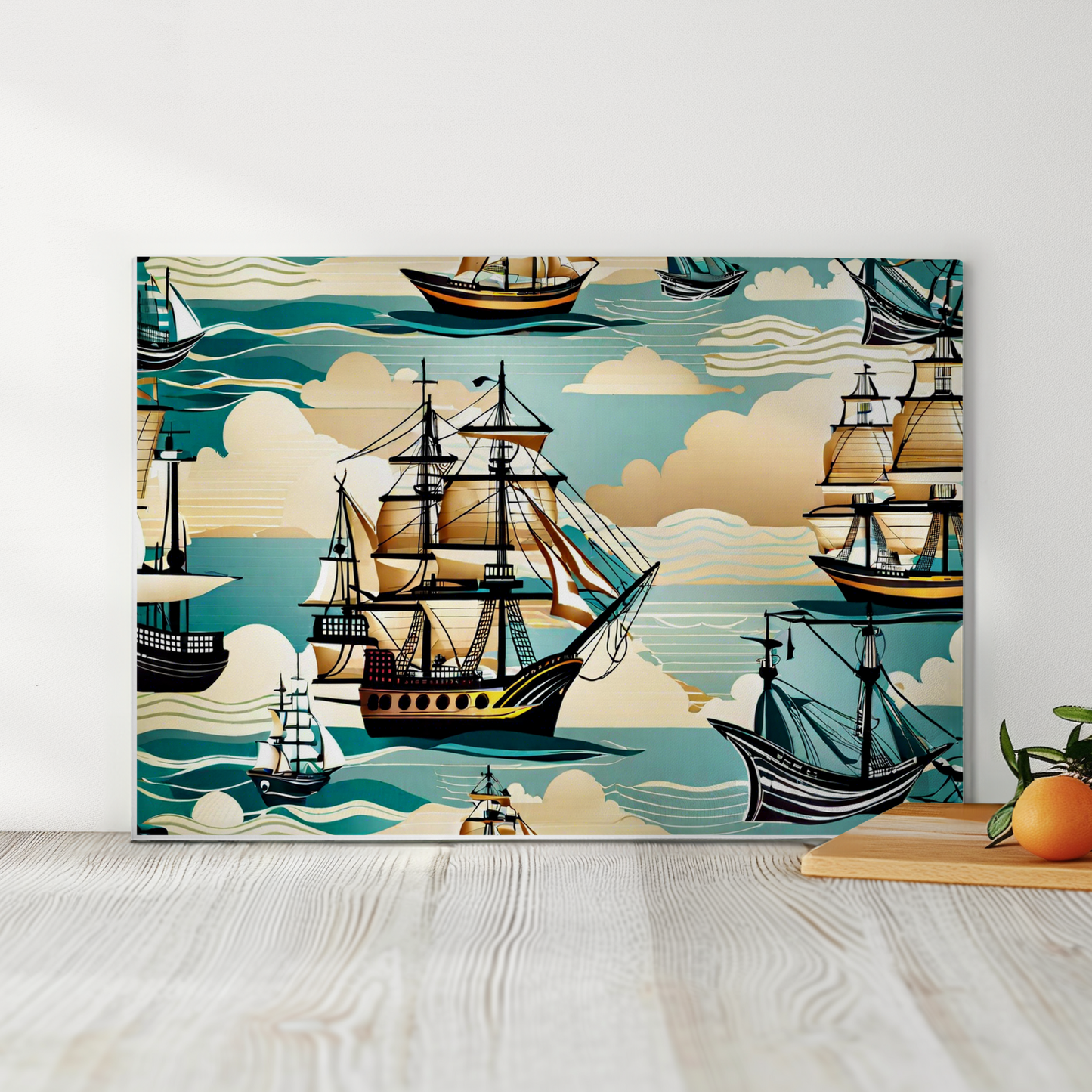 Vintage Ship Cutting Board