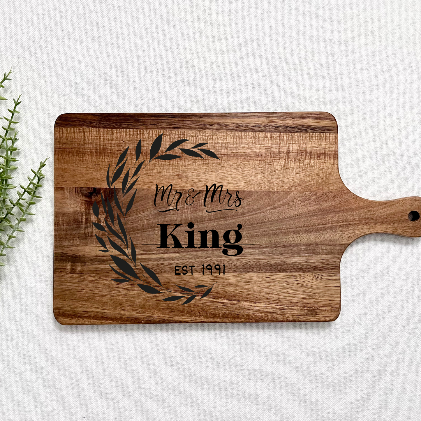 Personalized Monogram Cutting Board