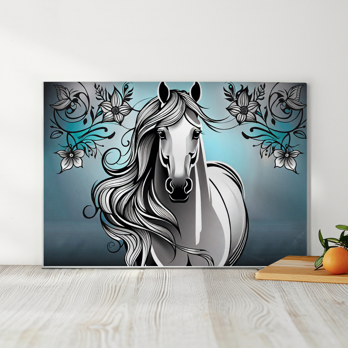 White Horse Cutting Board