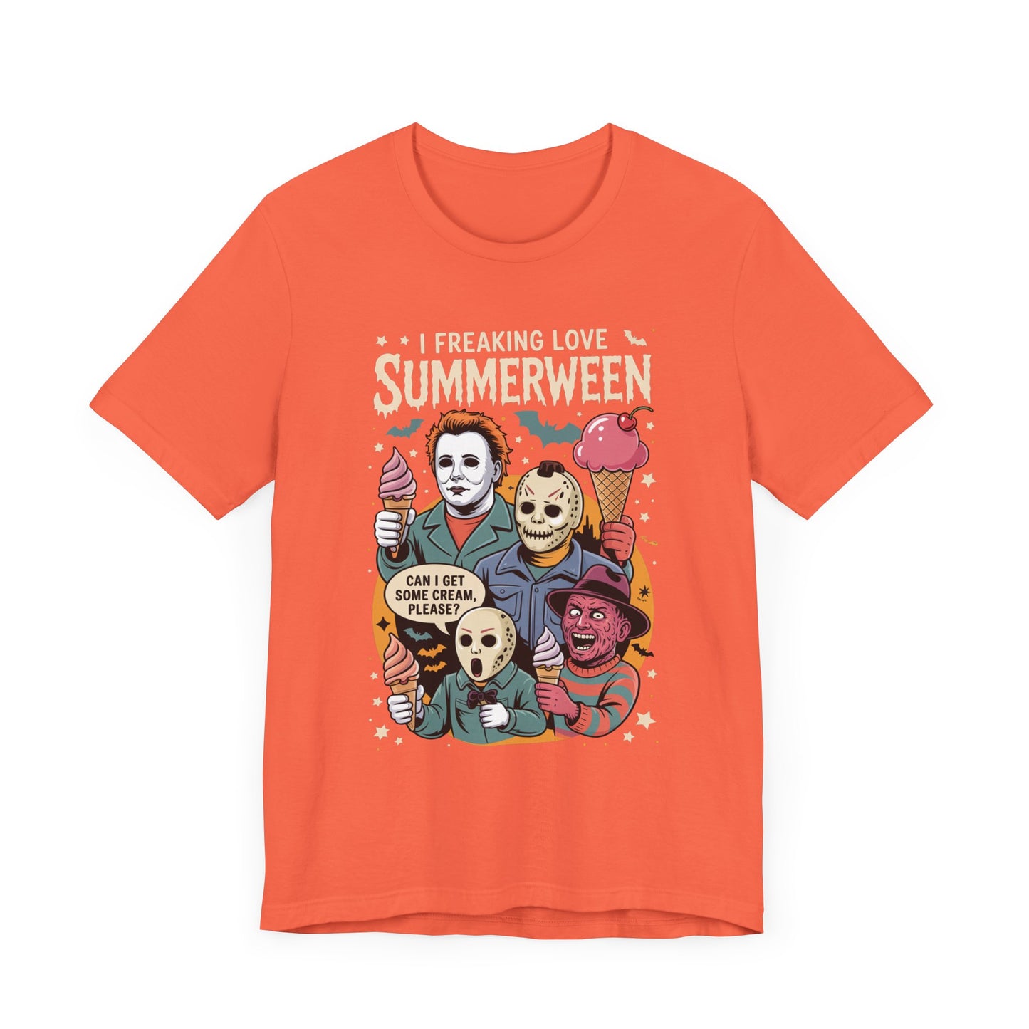 Spooky Summerween Tee, Halloween Shirt, Horror Movie Fan Tee, Summer Celebration T-Shirt, Unisex Graphic Tee