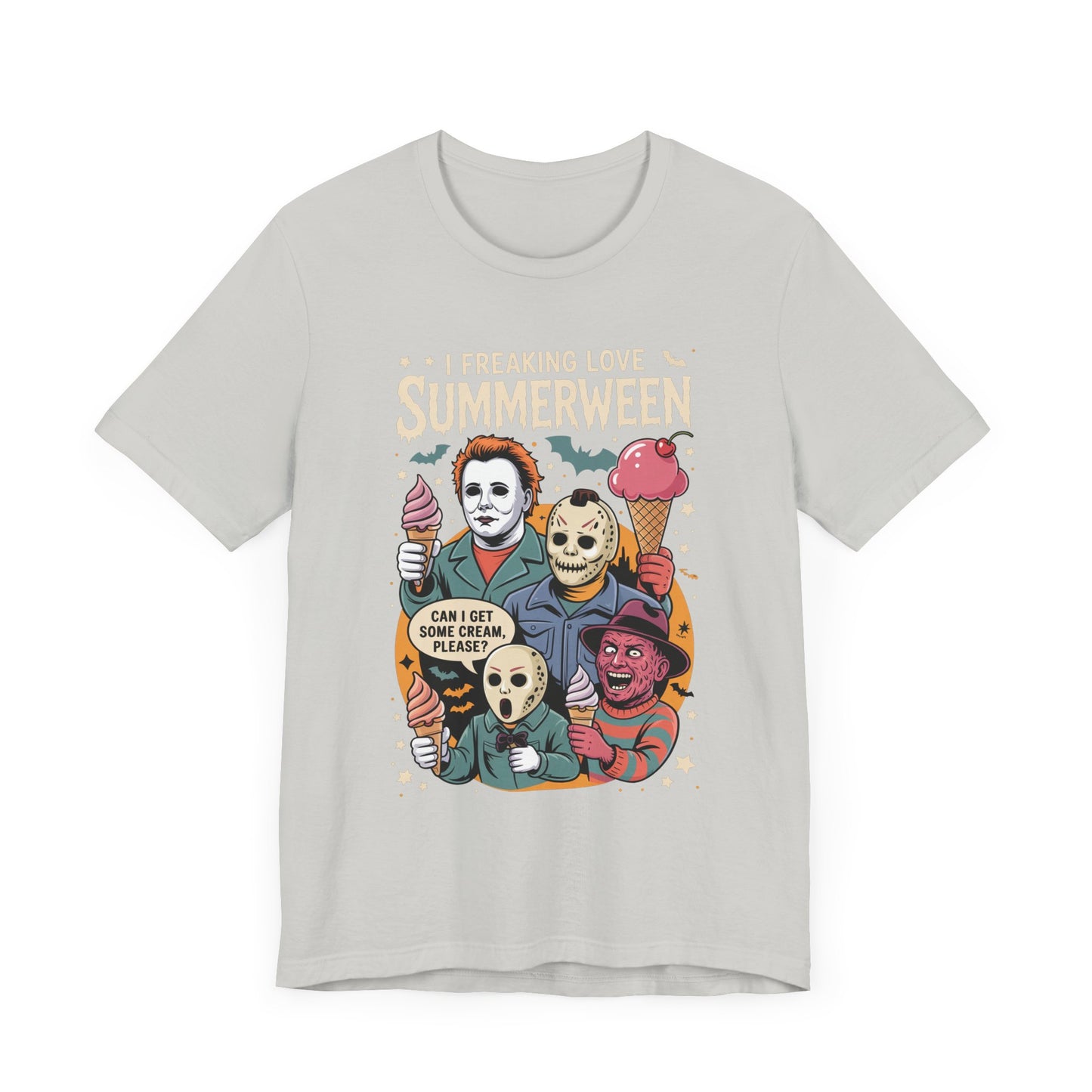 Spooky Summerween Tee, Halloween Shirt, Horror Movie Fan Tee, Summer Celebration T-Shirt, Unisex Graphic Tee