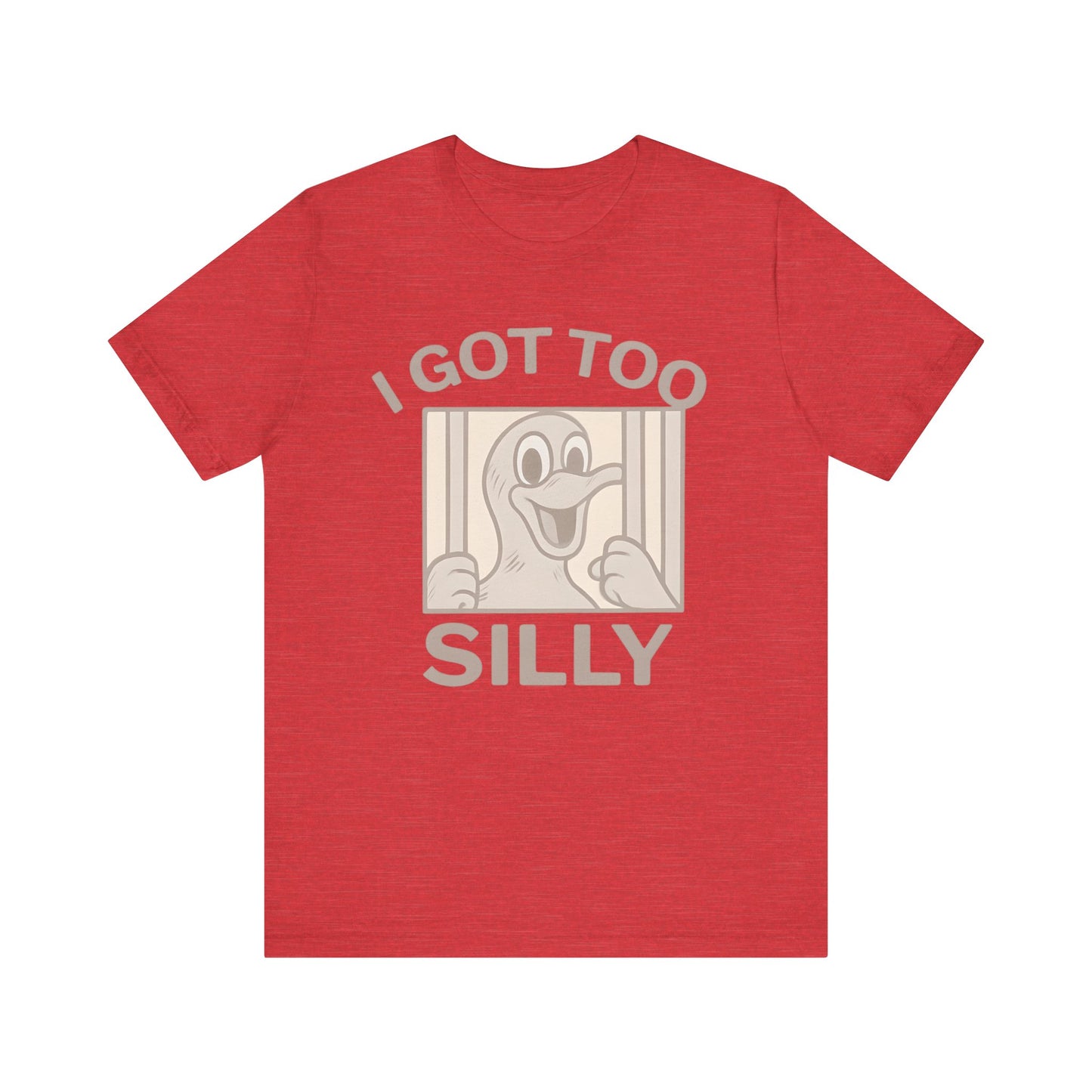 Silly Duck Graphic Tee, Funny T-Shirt for Casual Wear, Gift for Friends, Family Humor Shirt, Birthday Gift, Unisex Apparel